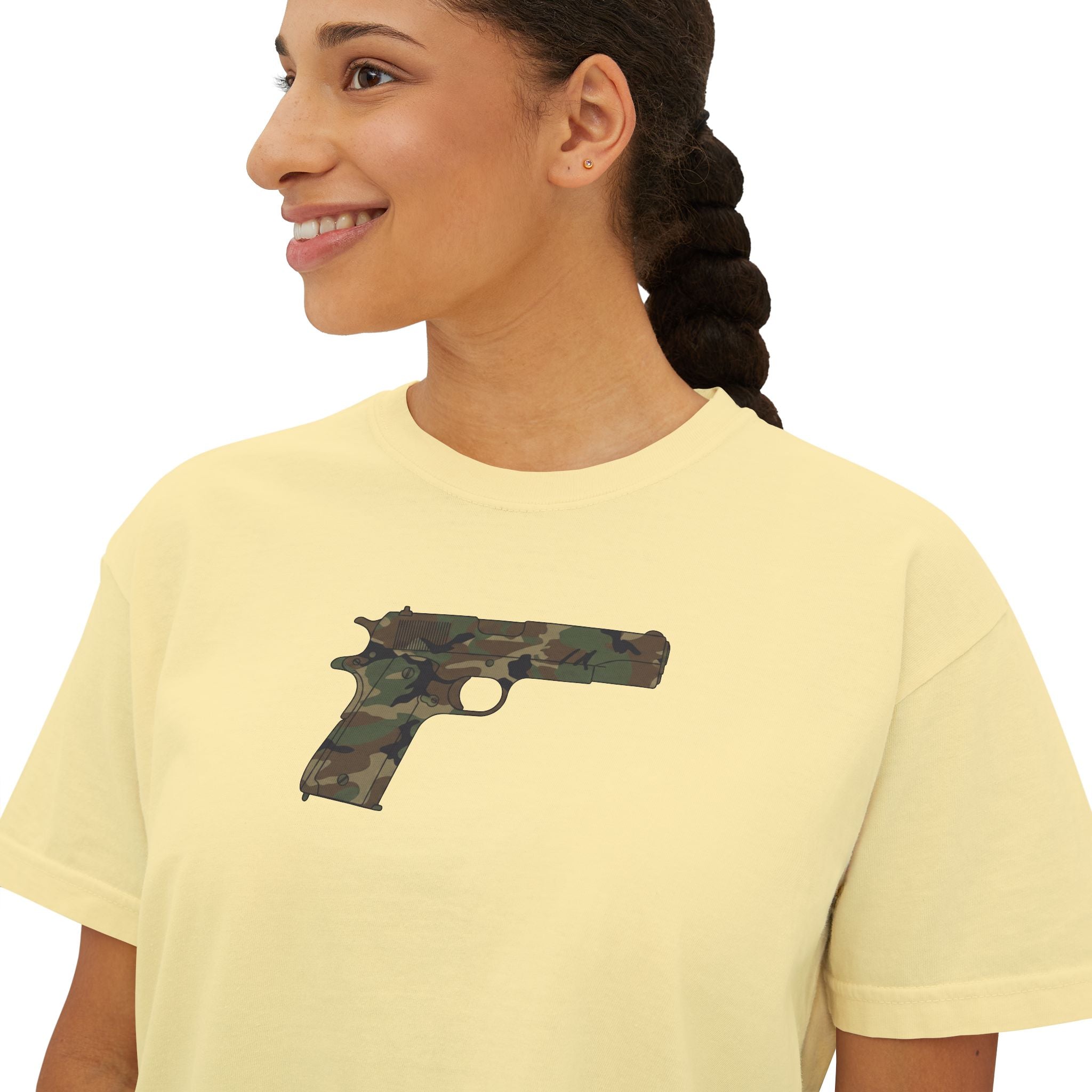 The Camo Collection- Pistol- Women's Boxy T's