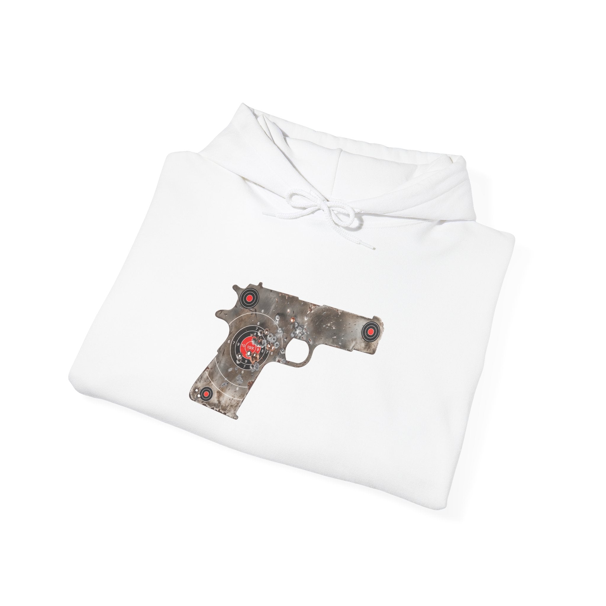 Vintage Metal Pistol Graphic Hoodie