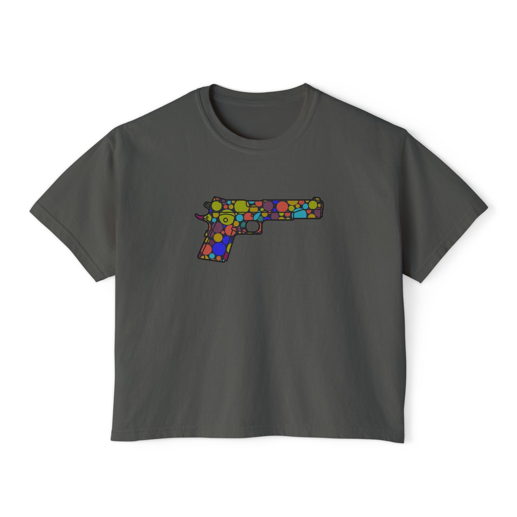 The Dot Collection- 1911 Pistol- Women's Boxy Tee