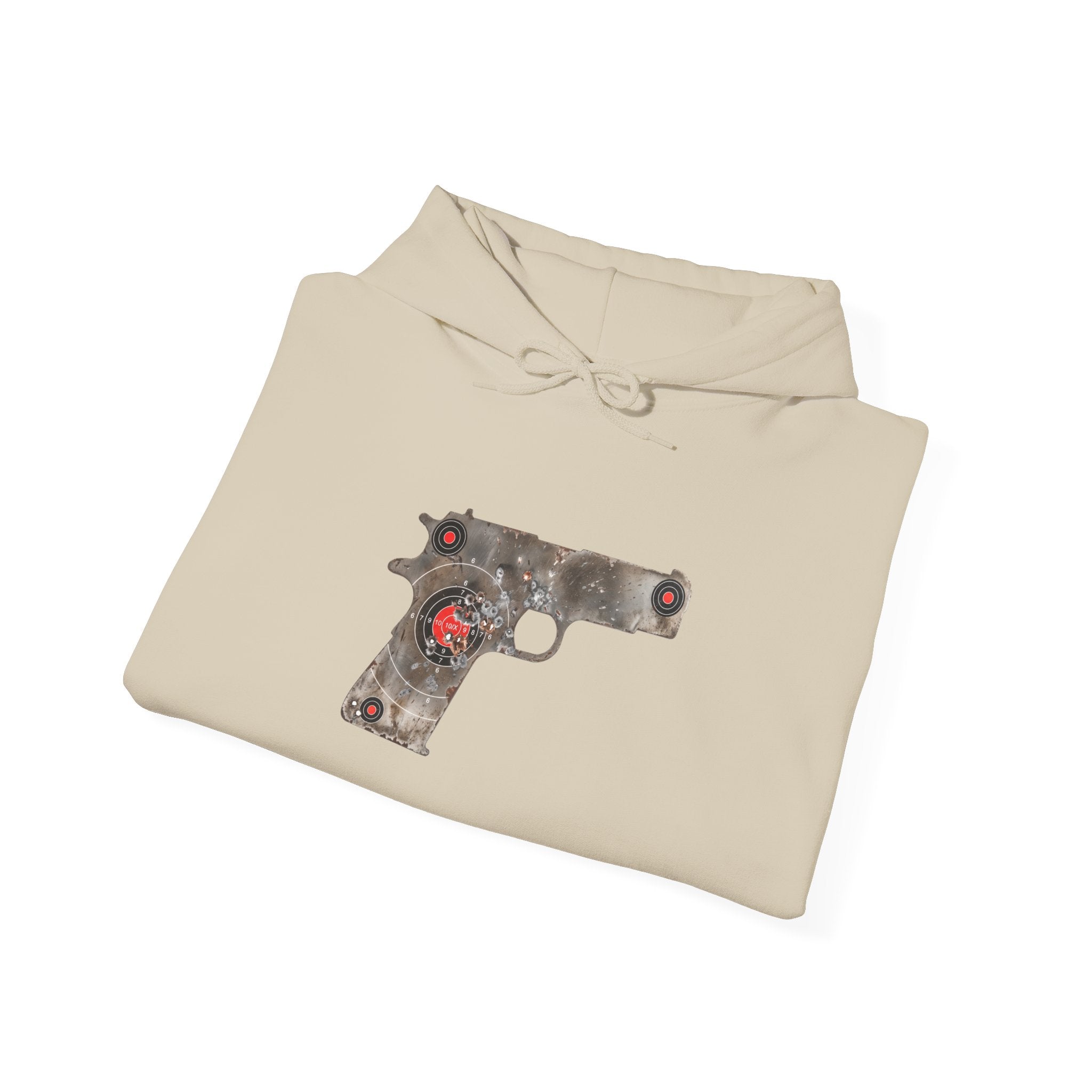 Vintage Metal Pistol Graphic Hoodie