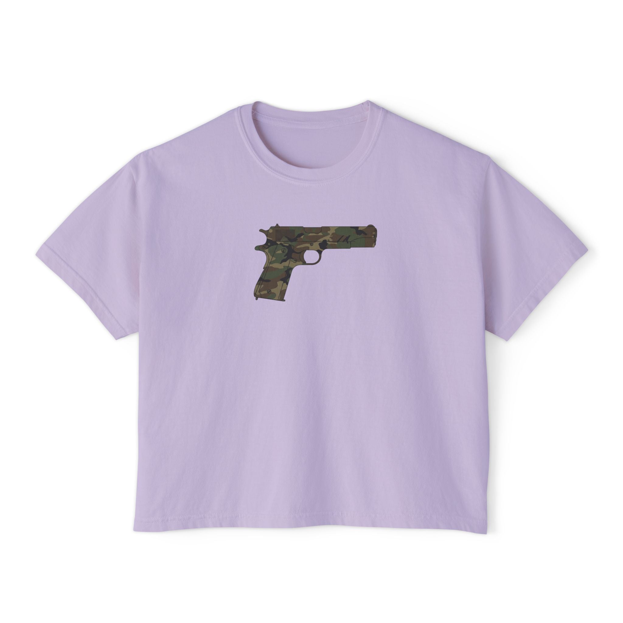 The Camo Collection- Pistol- Women's Boxy T's