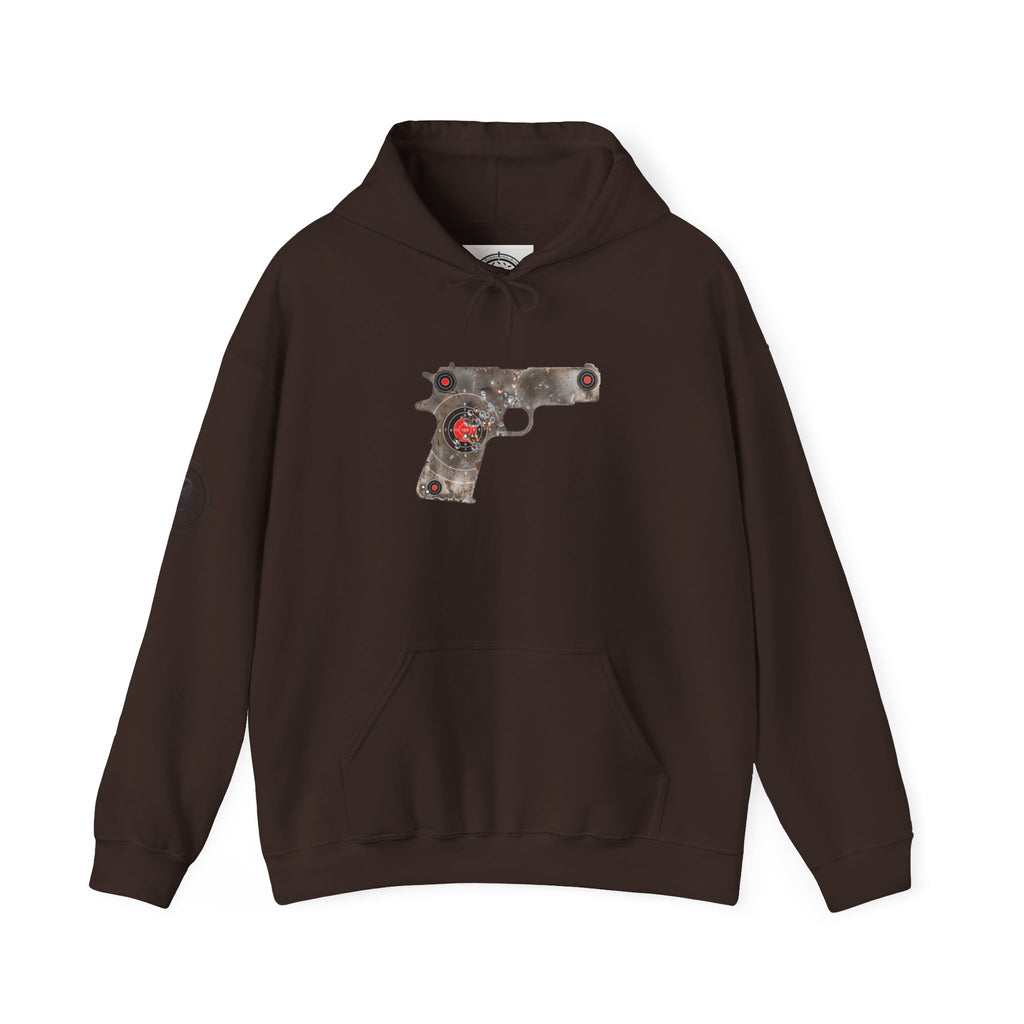 Vintage Metal Pistol Graphic Hoodie