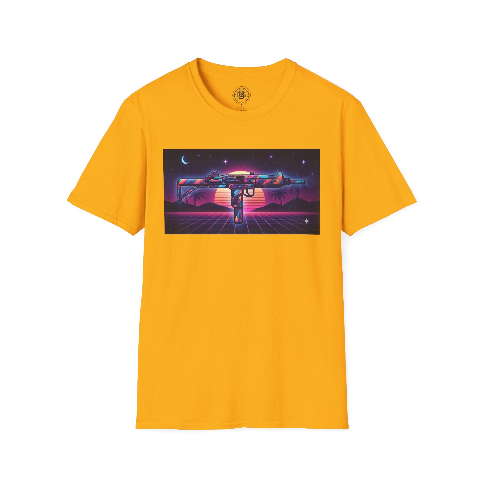 The Men's Collection- 80's Retro UZI-Softstyle T-Shirt