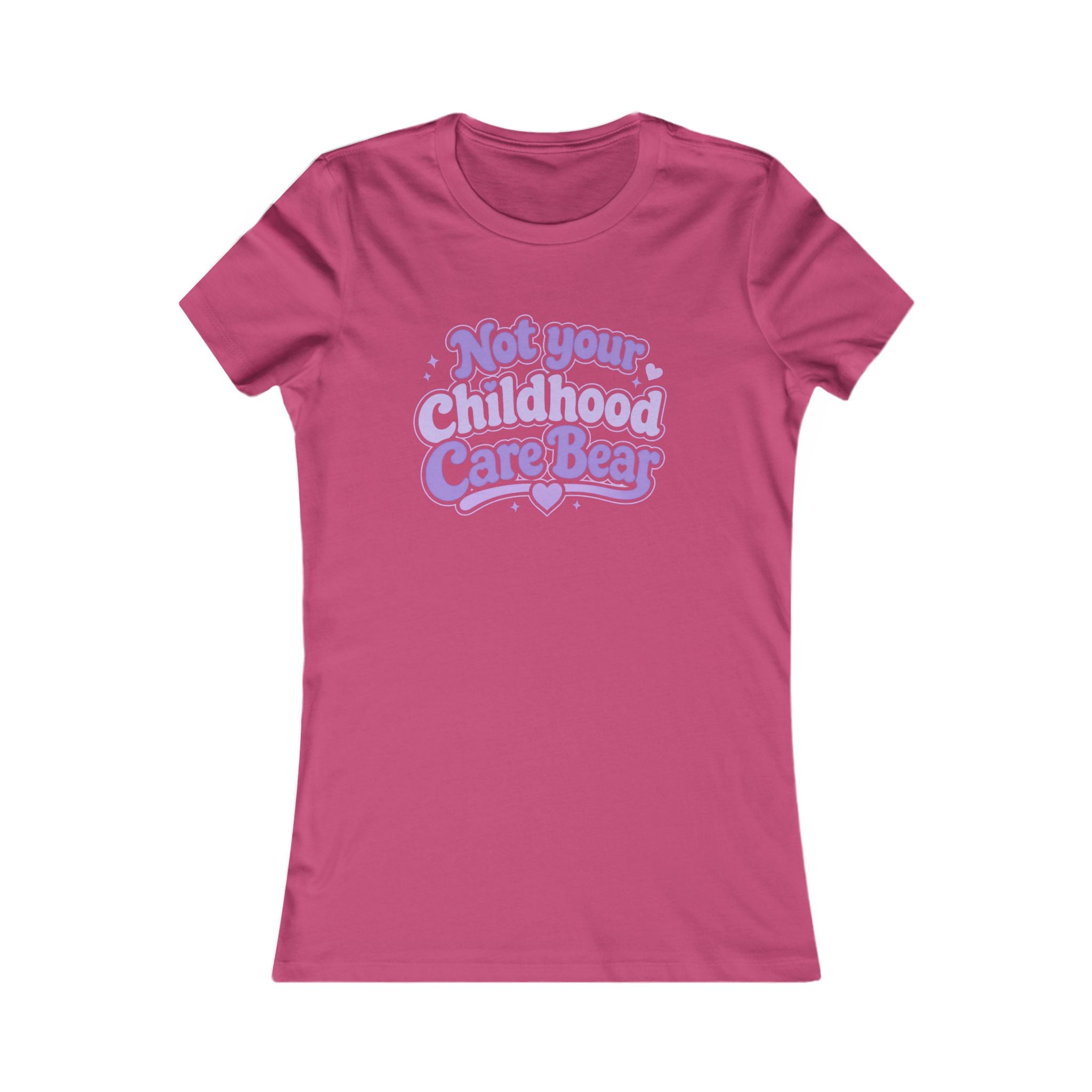 Not Your Childhood Care Bear Tee — Cute Retro Rainbow Bear Women's T-Shirt