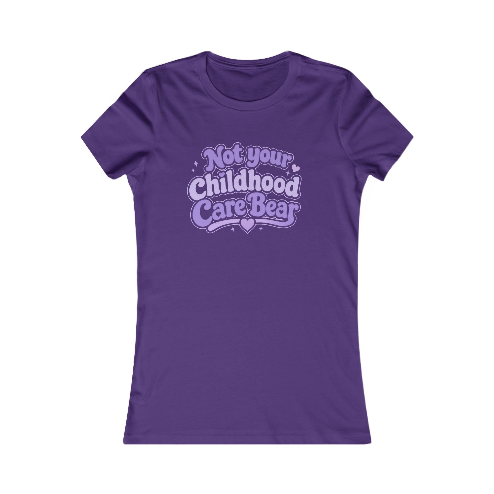 Not Your Childhood Care Bear Tee — Cute Retro Rainbow Bear Women's T-Shirt