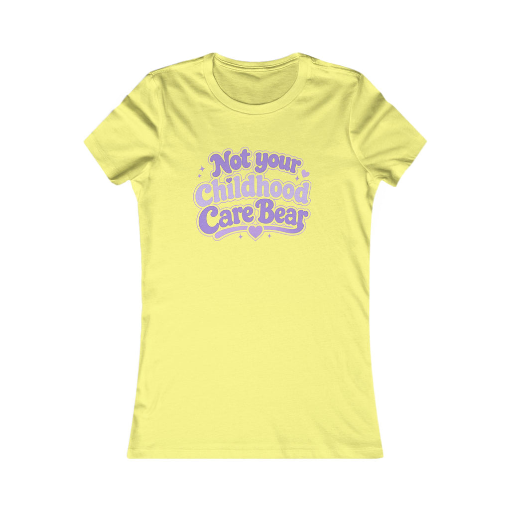 Not Your Childhood Care Bear Tee — Cute Retro Rainbow Bear Women's T-Shirt