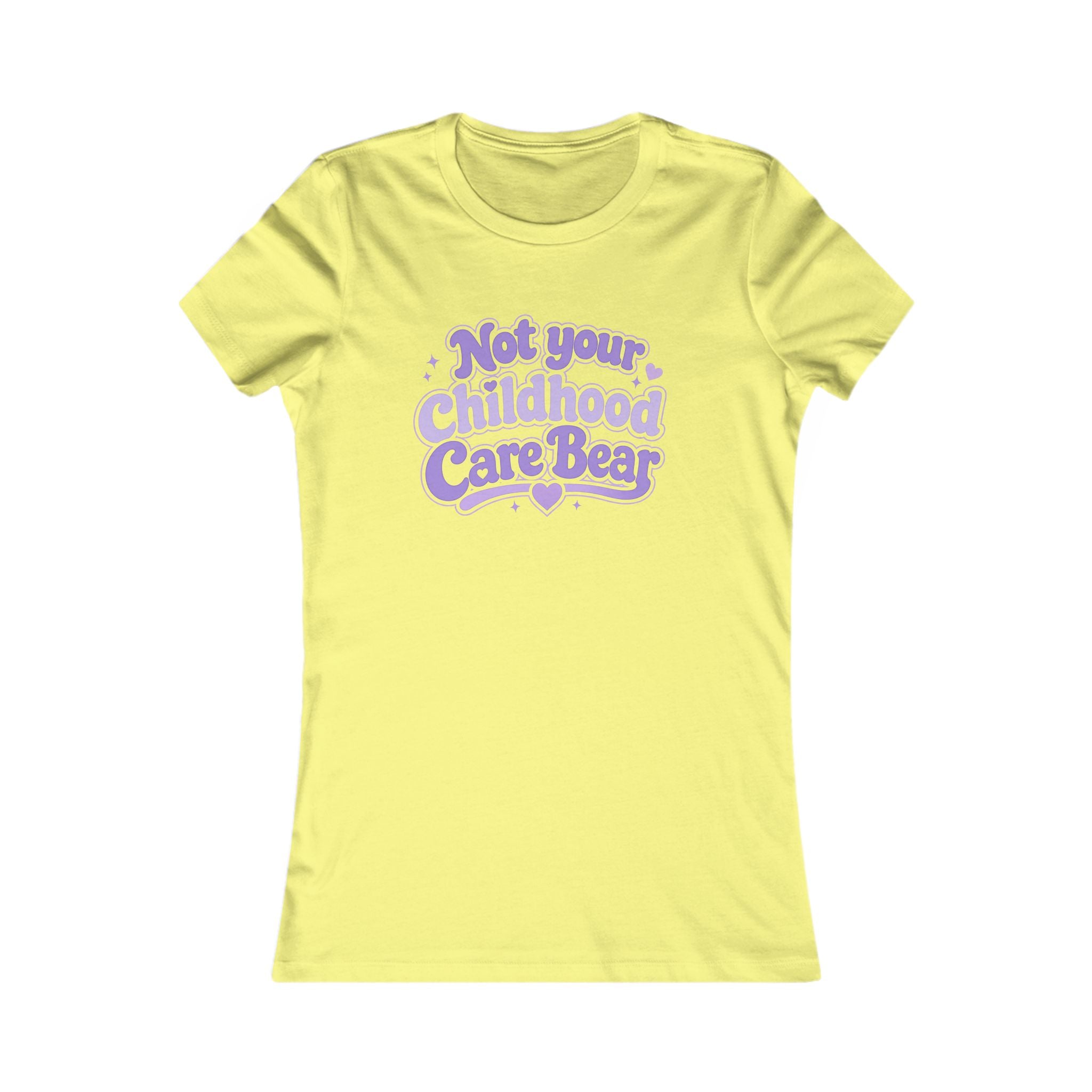 Not Your Childhood Care Bear Tee — Cute Retro Rainbow Bear Women's T-Shirt
