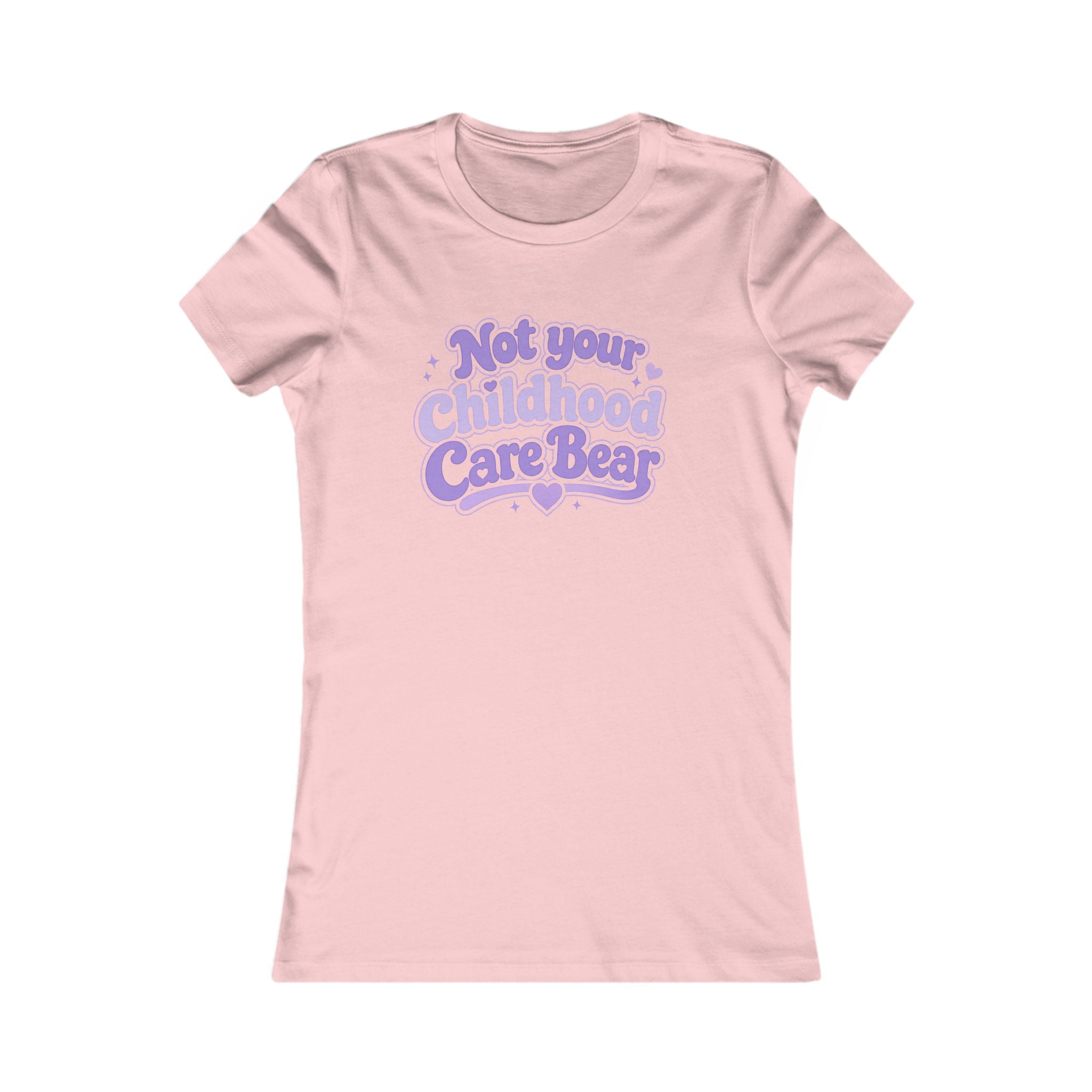 Not Your Childhood Care Bear Tee — Cute Retro Rainbow Bear Women's T-Shirt