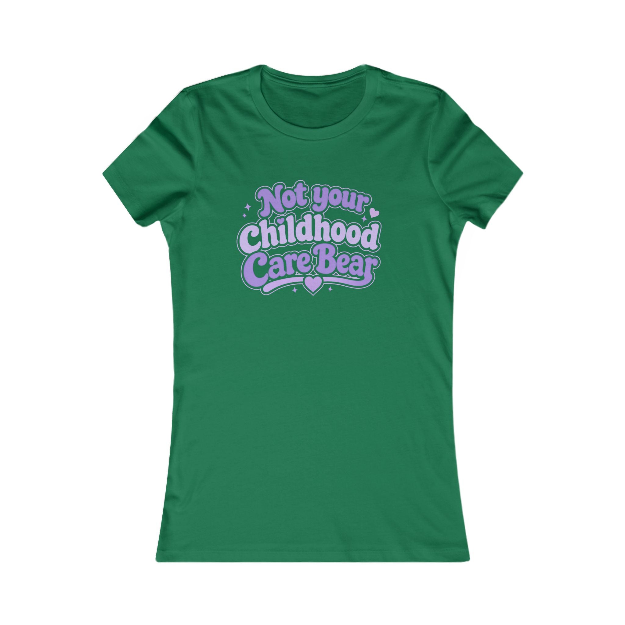 Not Your Childhood Care Bear Tee — Cute Retro Rainbow Bear Women's T-Shirt