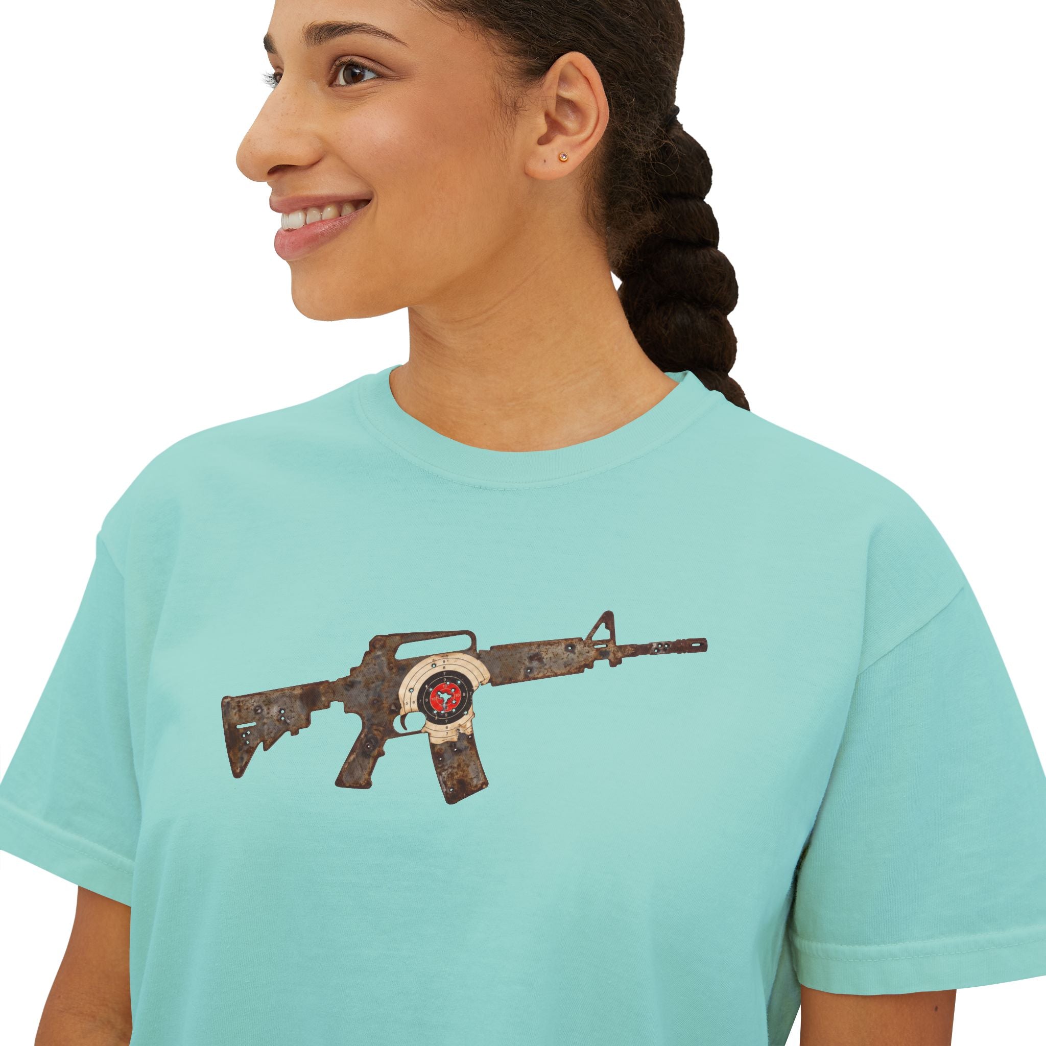 The Target Collection- AR Rifle-Women’s Boxy Tee