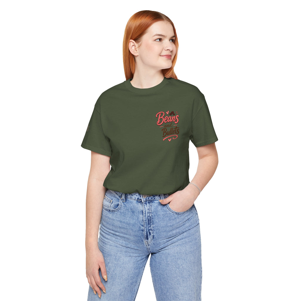 'Beans and Bullets' Coffee Lover T-Shirt