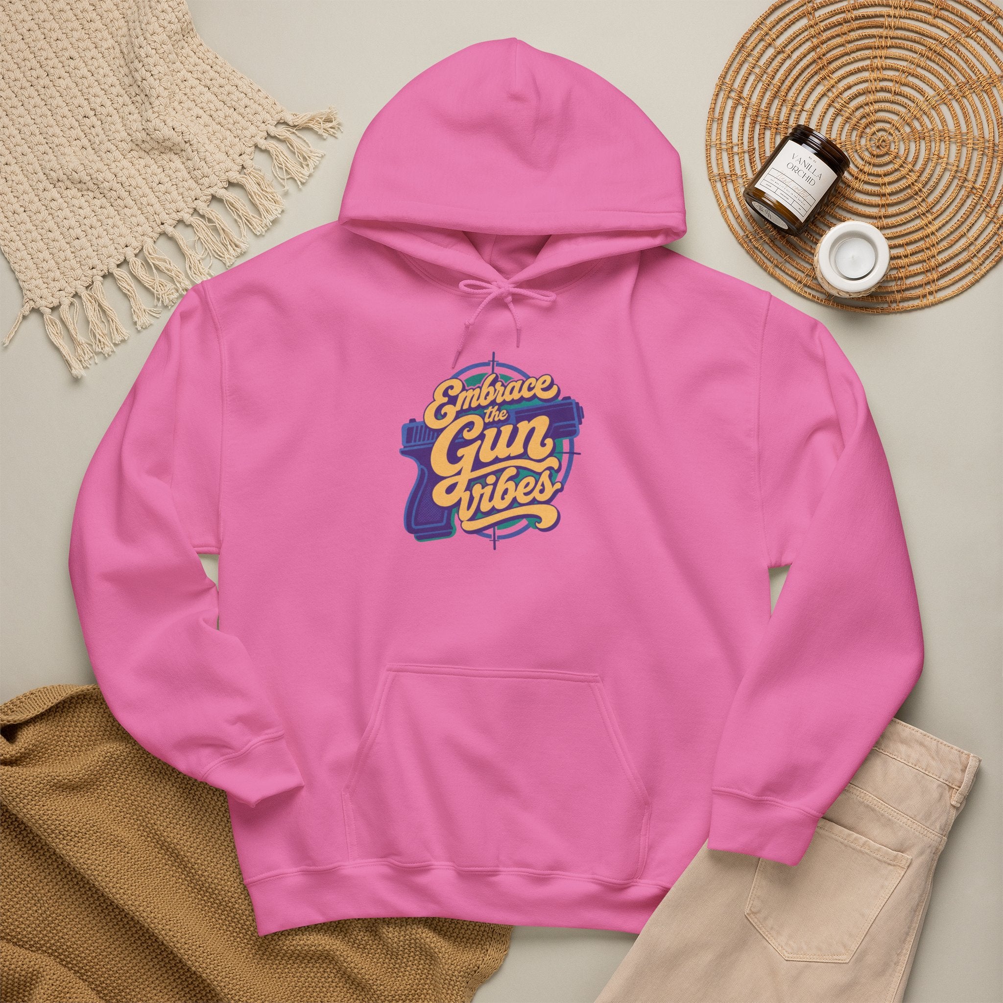 Embrace Gun Vibes Hoodie — Retro