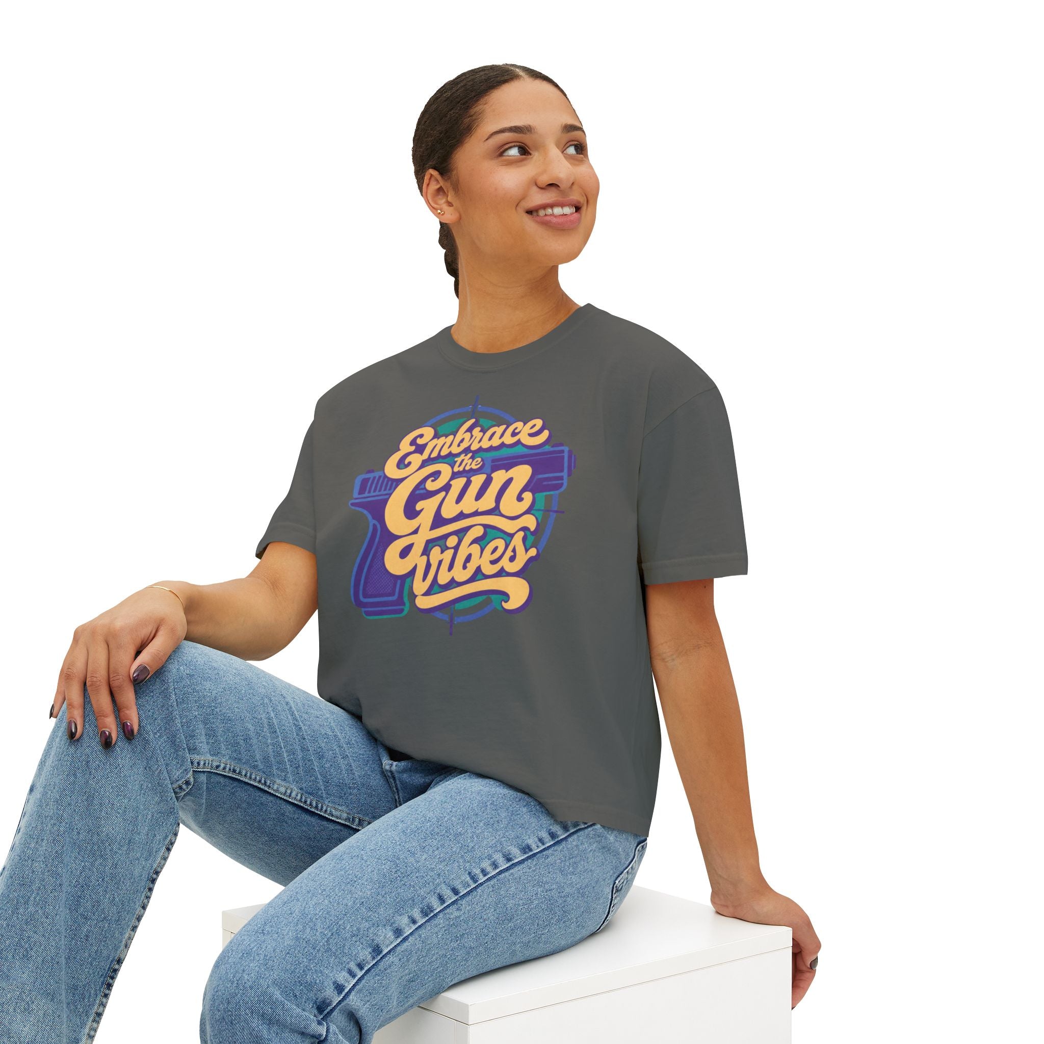 "Embrace the Gun Vibes" Retro