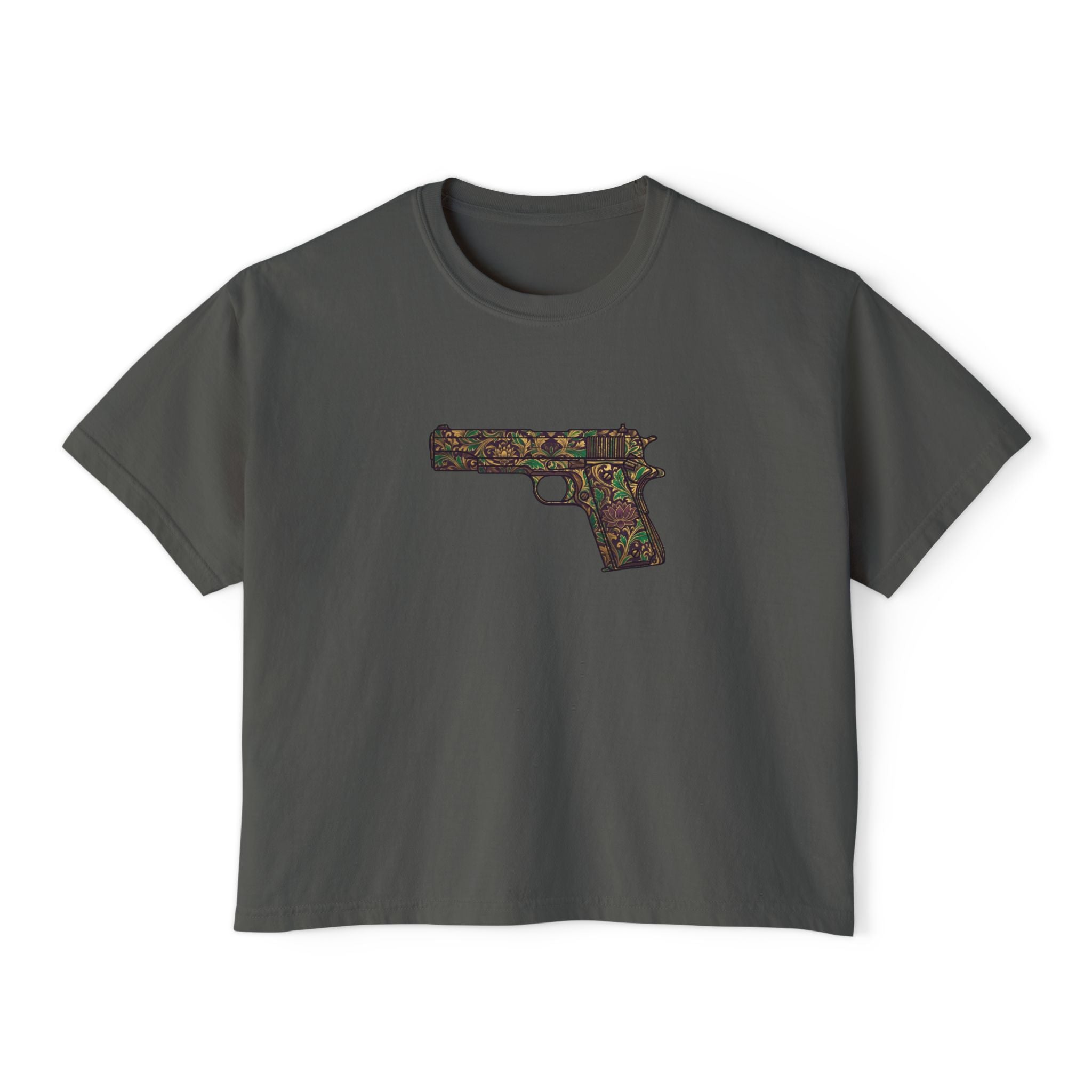 The Floral Collection-Pistol- Women's Boxy Tee