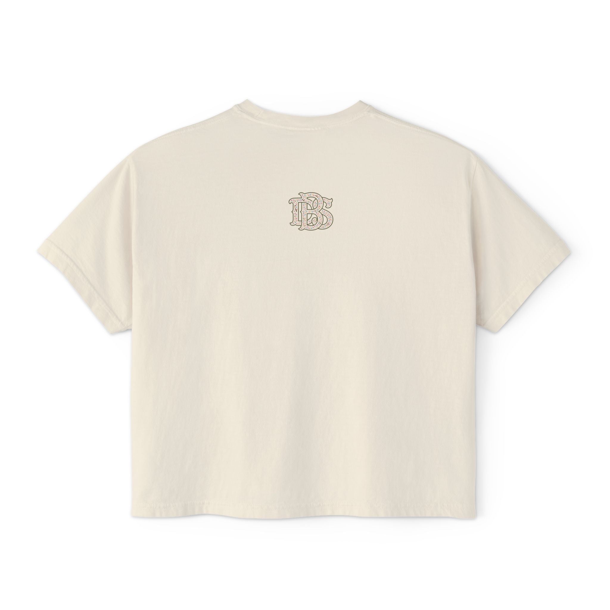 Beans and Bullets Women's Boxy Tee – Coffee Lover Graphic Crop Tee