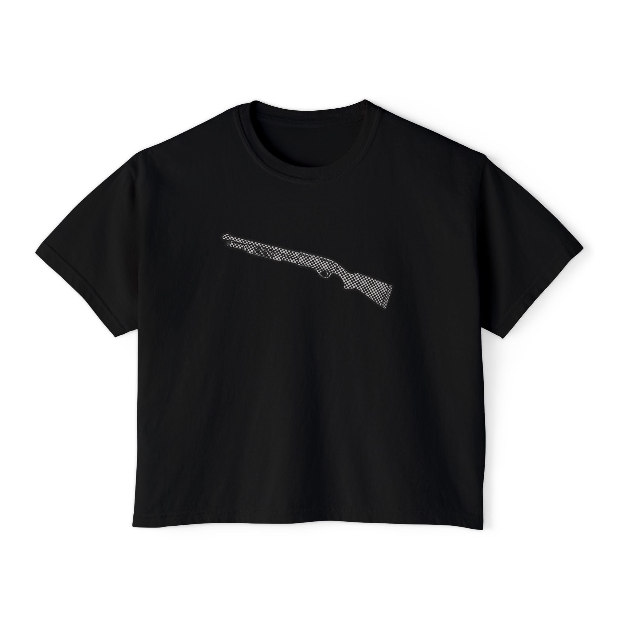 The Checker Collection-Shotgun-Women's Boxy Tee