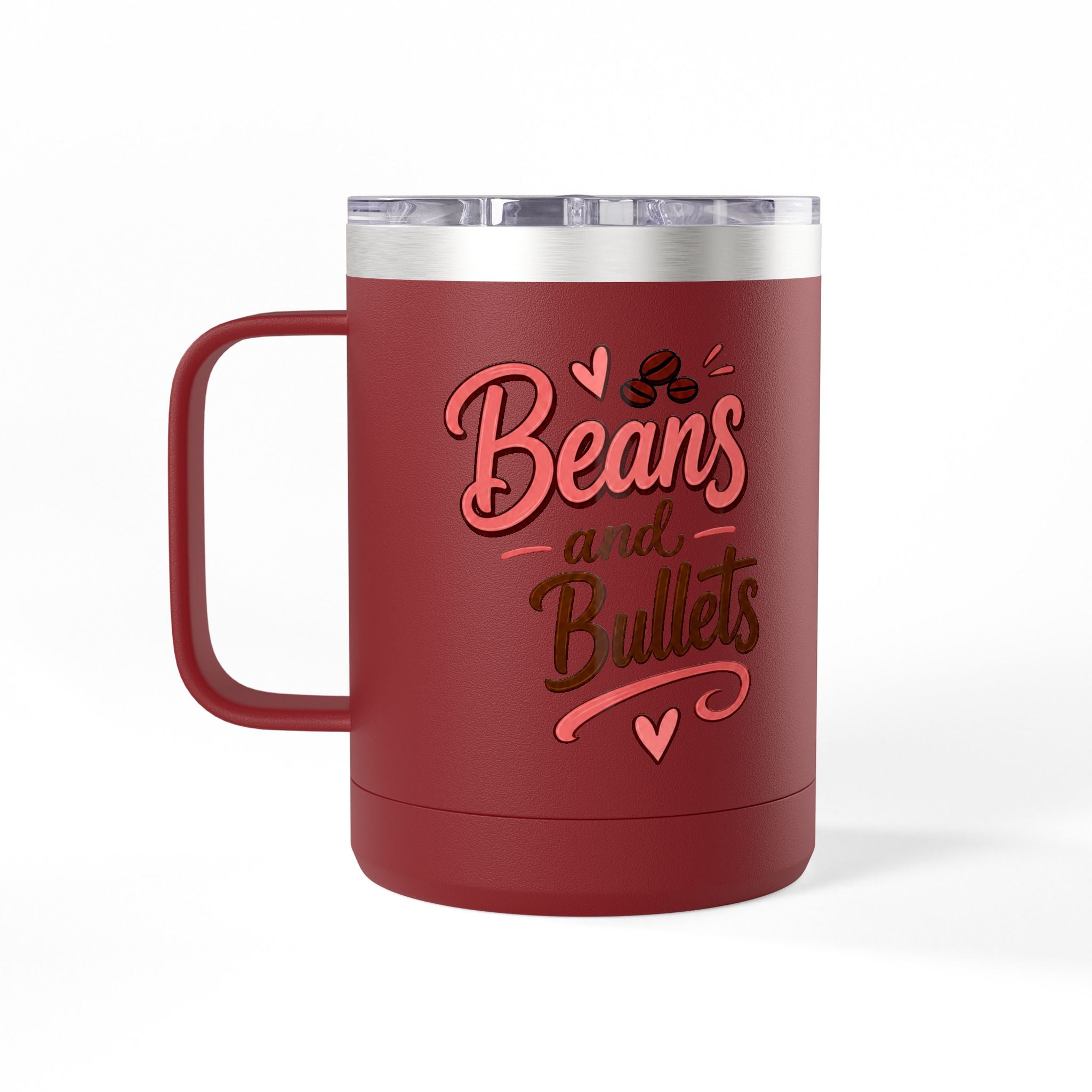 Beans and Bullets-15oz Travel Mug Tumbler