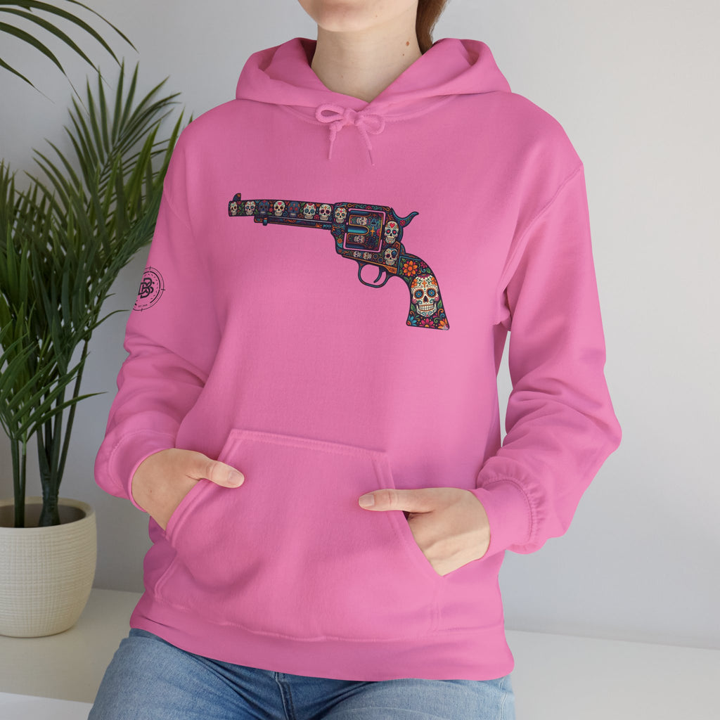 Sugar Skull Revolver Graphic Hoodie