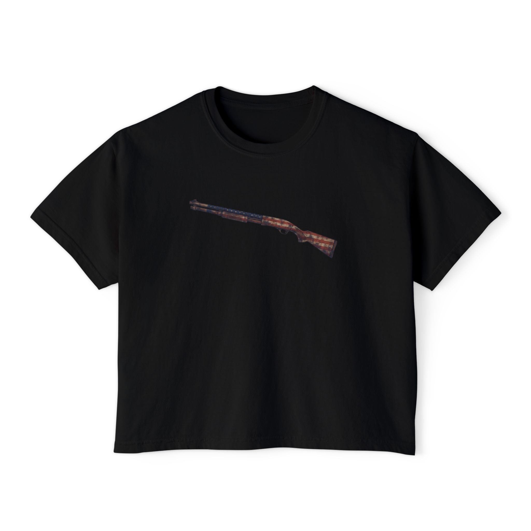 The US Flag Collection- Shotgun-Women's Boxy Tee