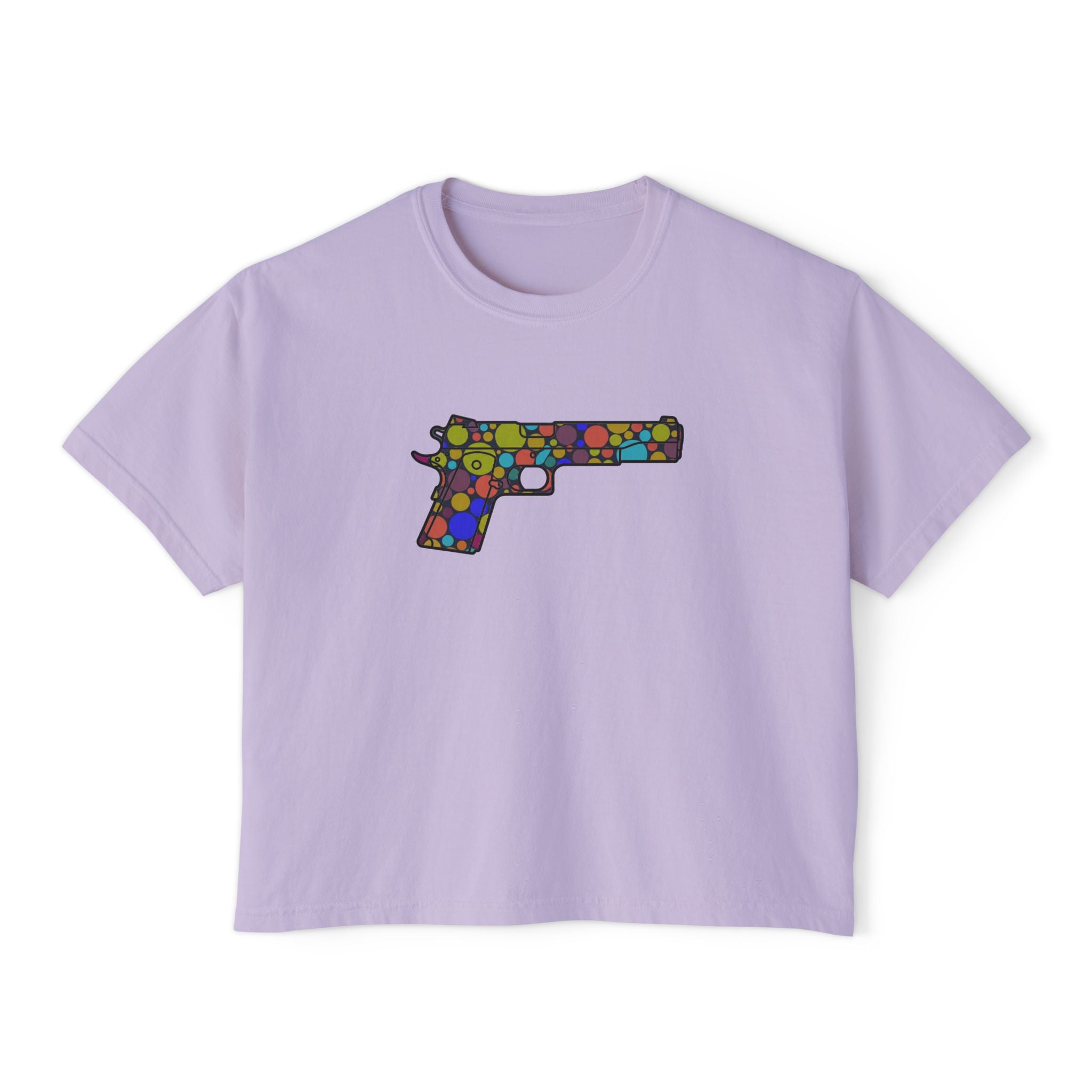 The Dot Collection- 1911 Pistol- Women's Boxy Tee