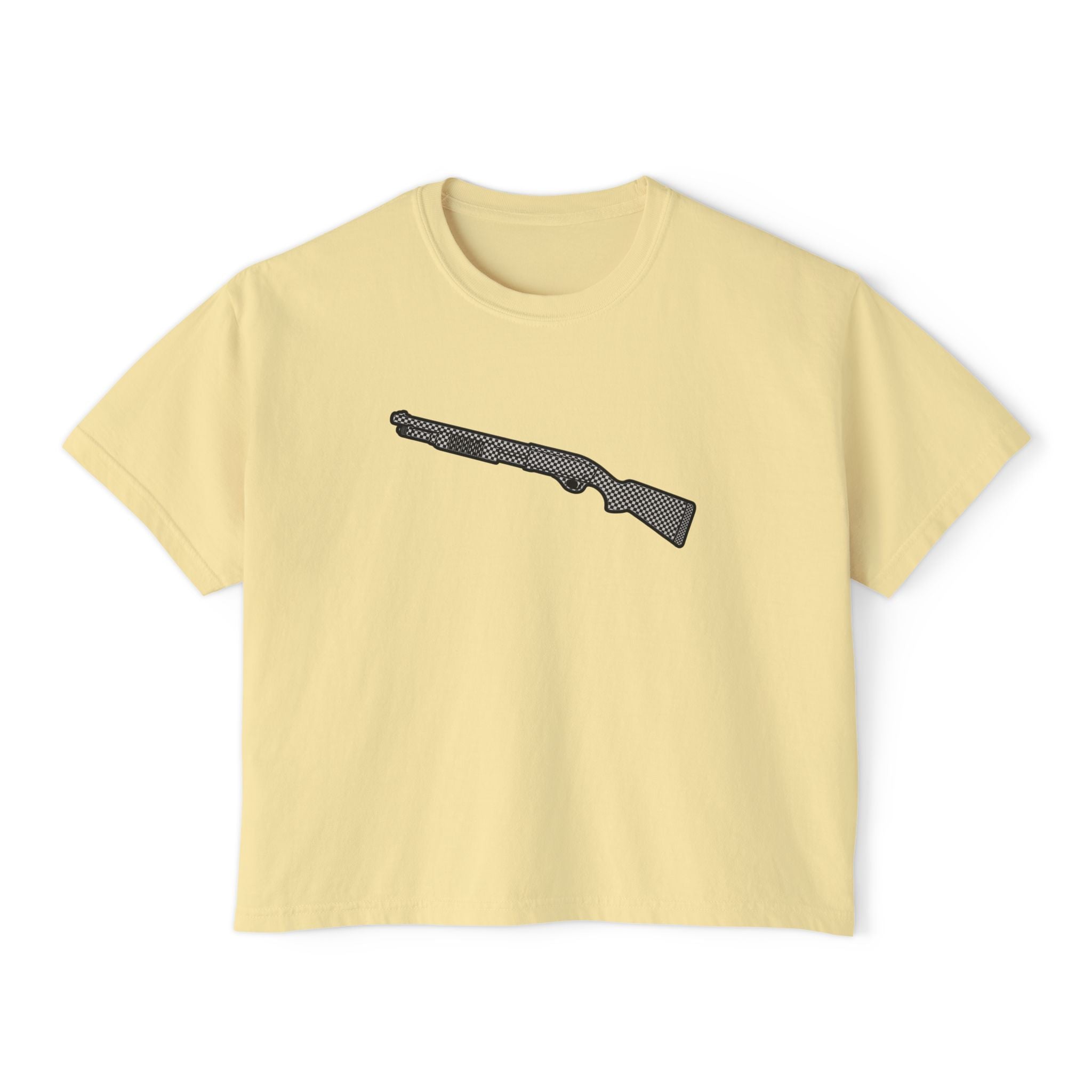 The Checker Collection-Shotgun-Women's Boxy Tee