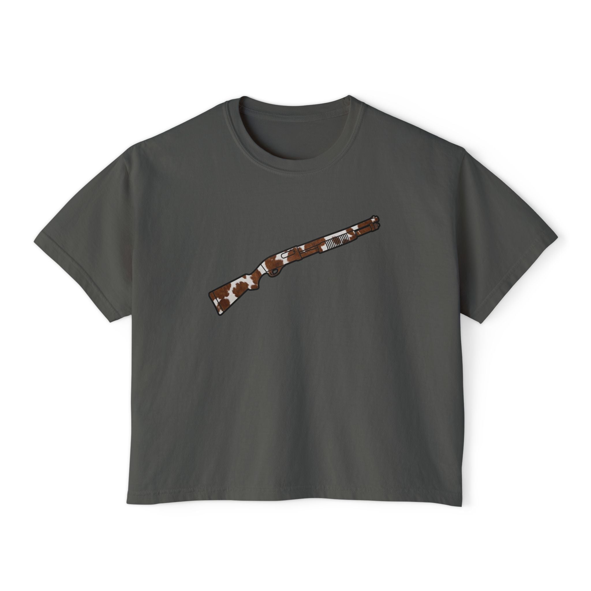 The Cowhide Collection-Shotgun-Women's Boxy Tee