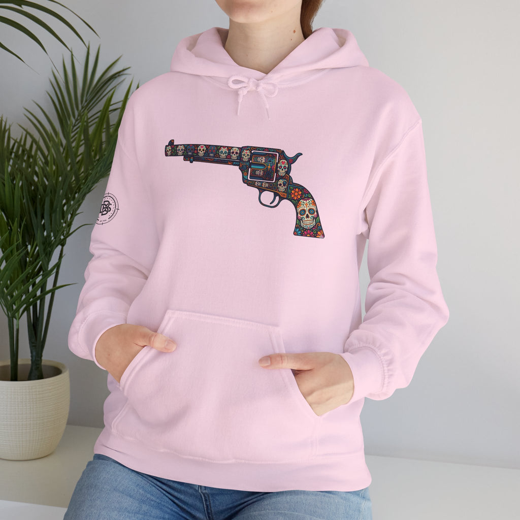 Sugar Skull Revolver Graphic Hoodie