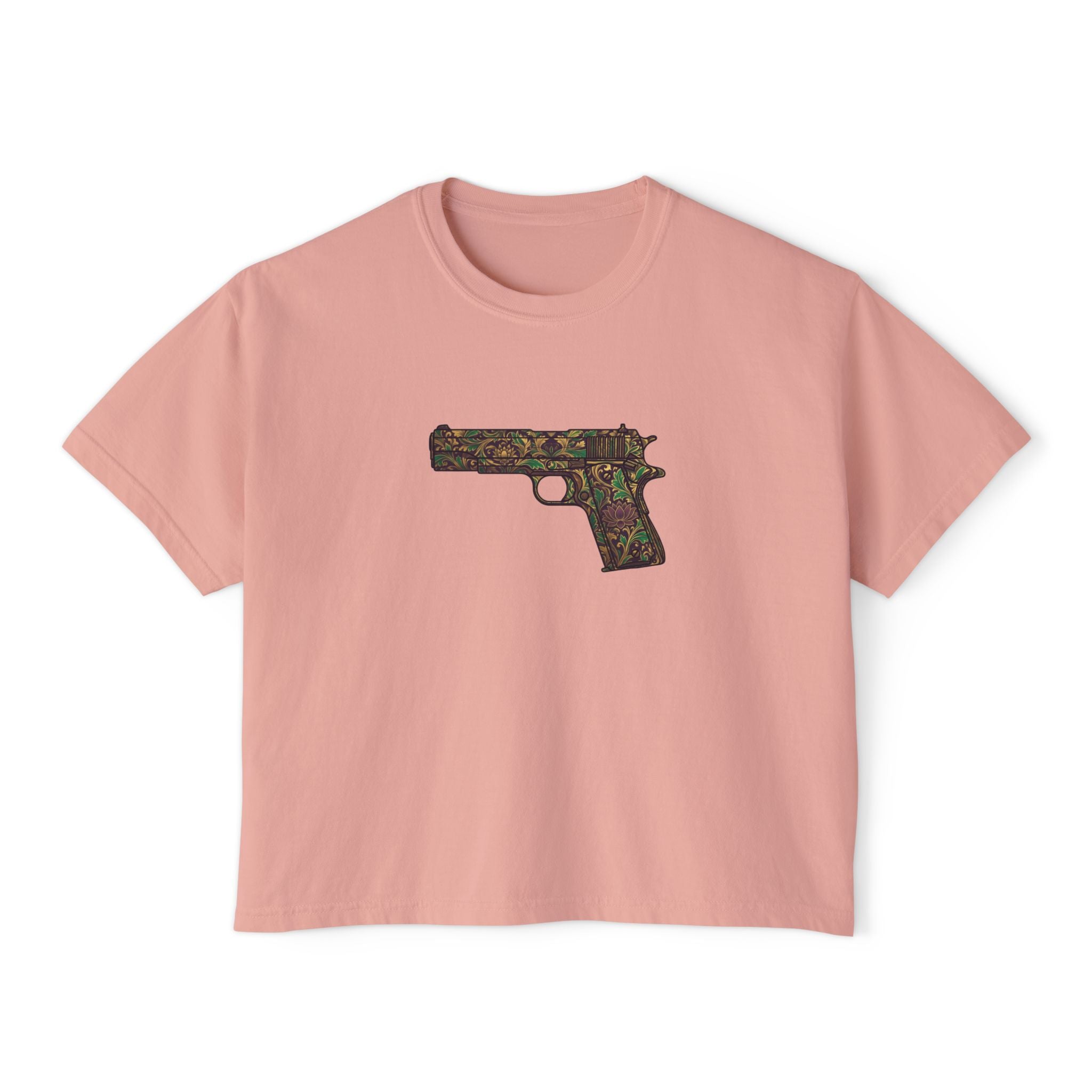 The Floral Collection-Pistol- Women's Boxy Tee