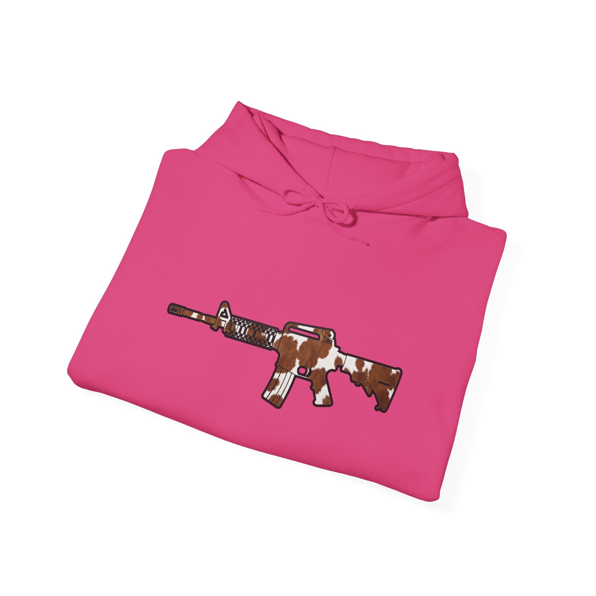 Cowhide AR Rifle Silhouette Hoodie