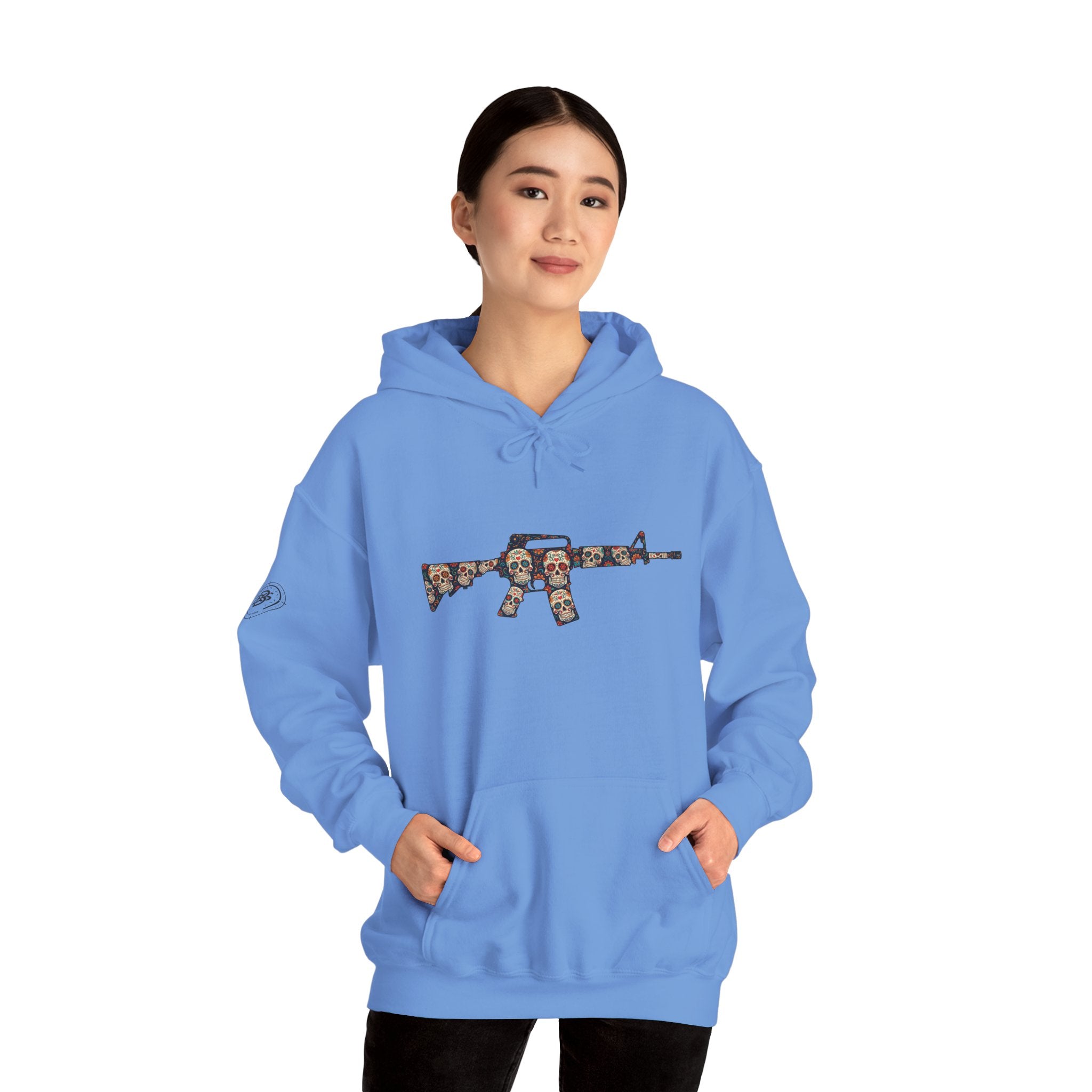 Sugar Skull AR-Style Rifle Graphic Hoodie