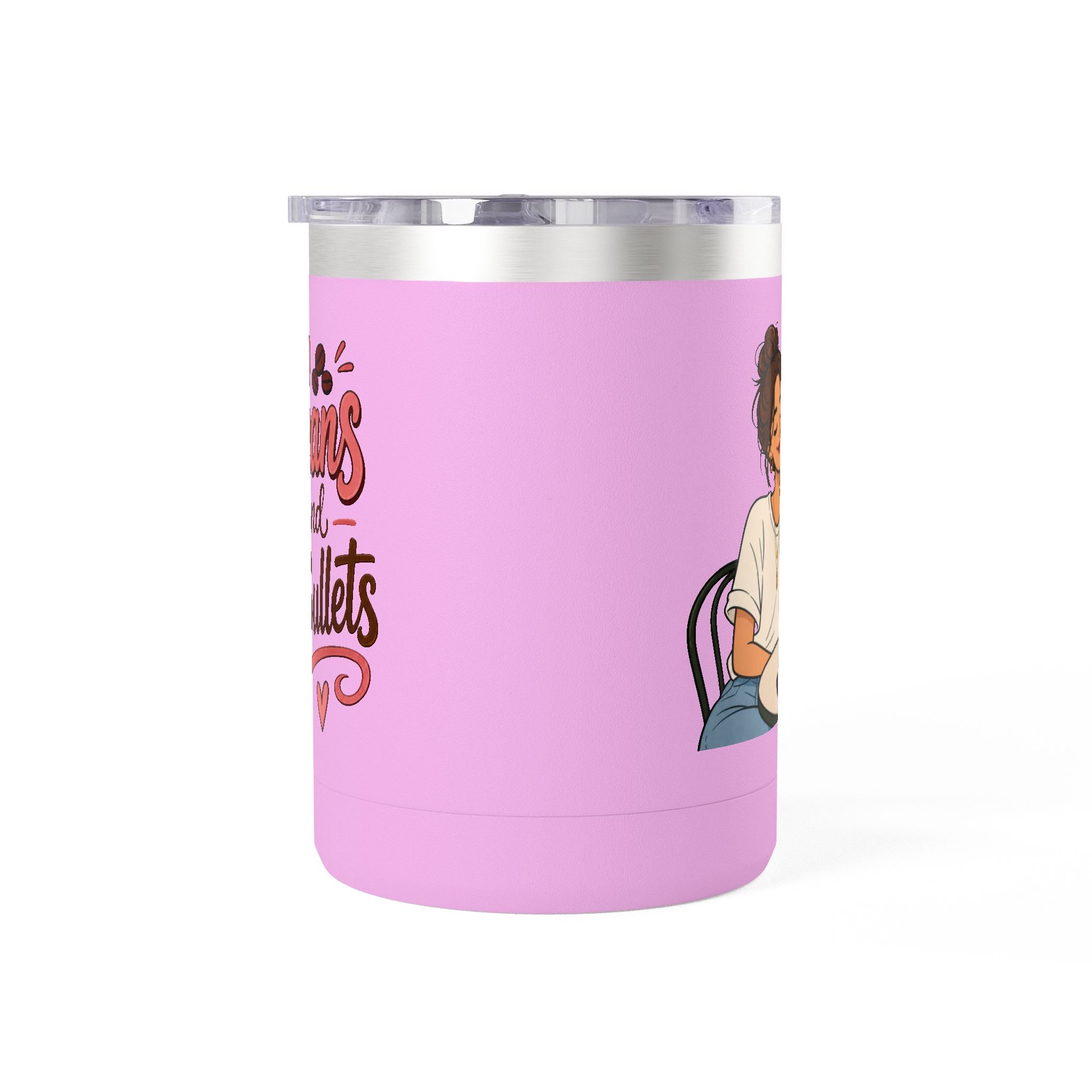 Beans and Bullets-15oz Travel Mug Tumbler