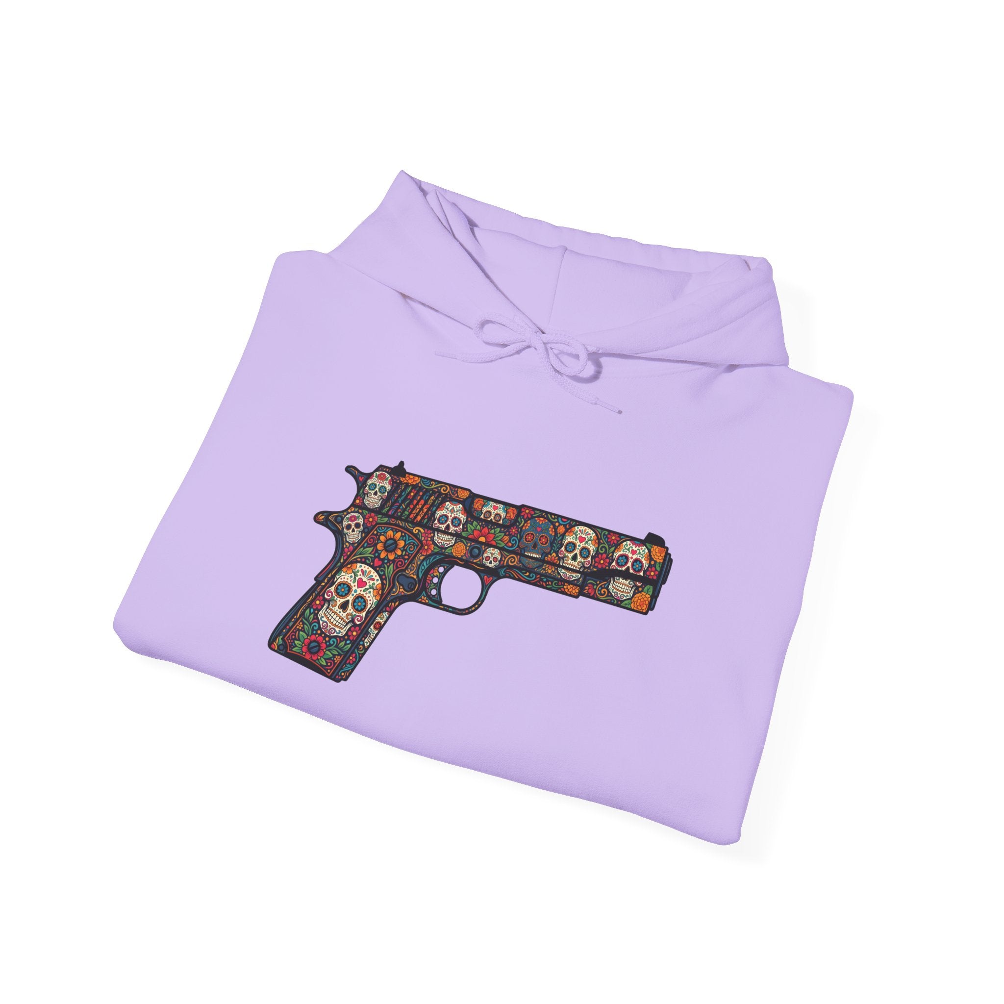 Sugar Skull Pistol Graphic Hoodie
