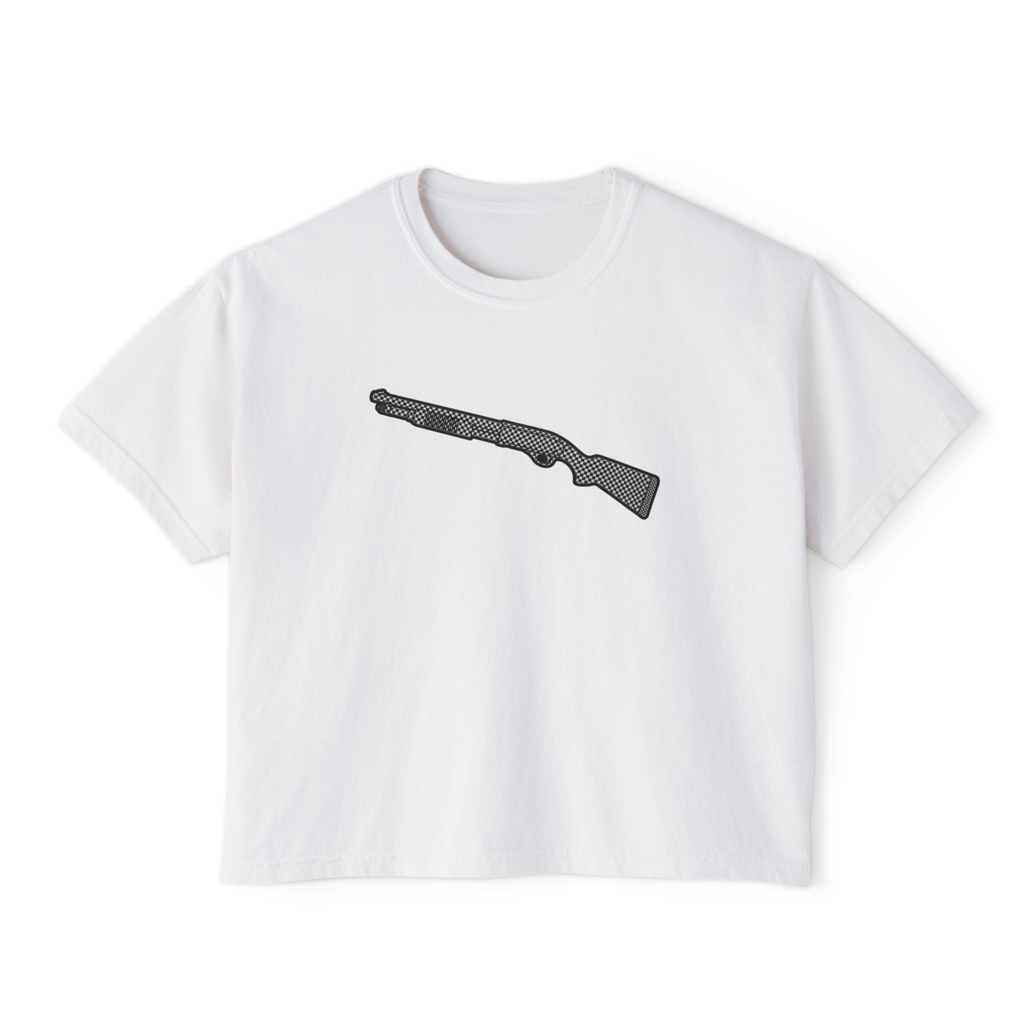 The Checker Collection-Shotgun-Women's Boxy Tee