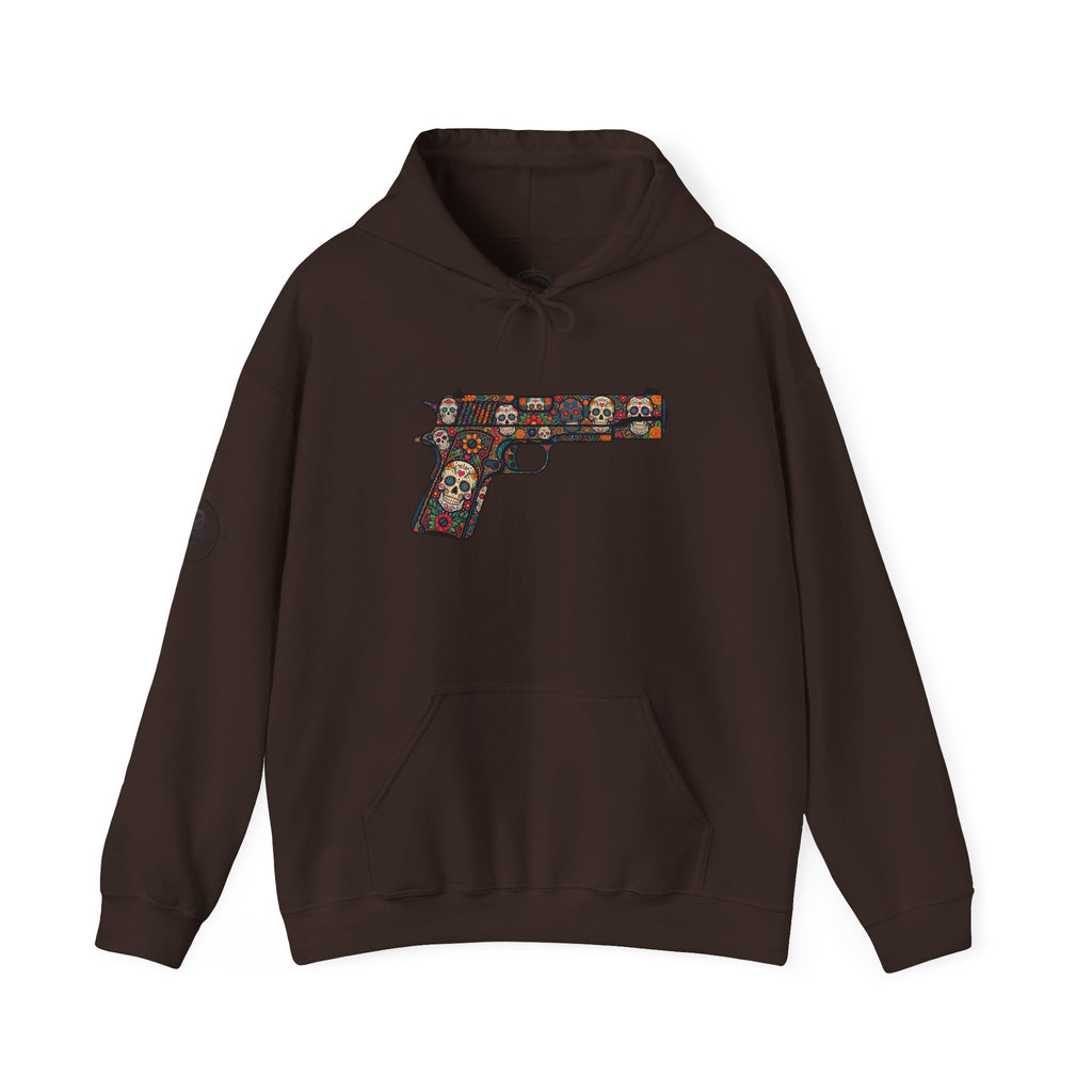 Sugar Skull Pistol Graphic Hoodie