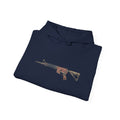 United States Flag AR Rifle Graphic Hoodie- America