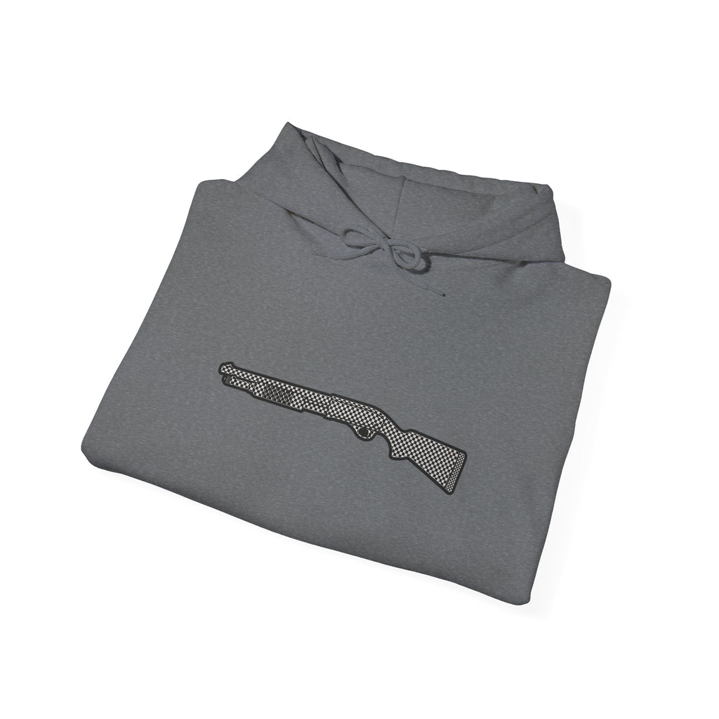 Checkered Shotgun Graphic Hoodie