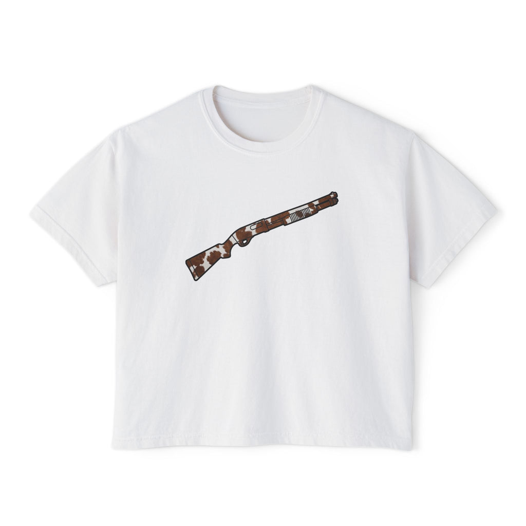 The Cowhide Collection-Shotgun-Women's Boxy Tee