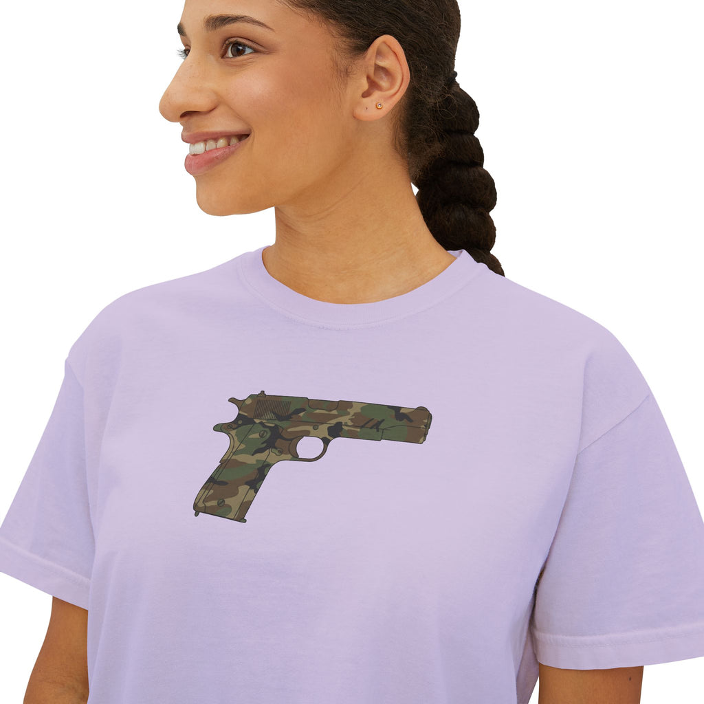 The Camo Collection- Pistol- Women's Boxy T's