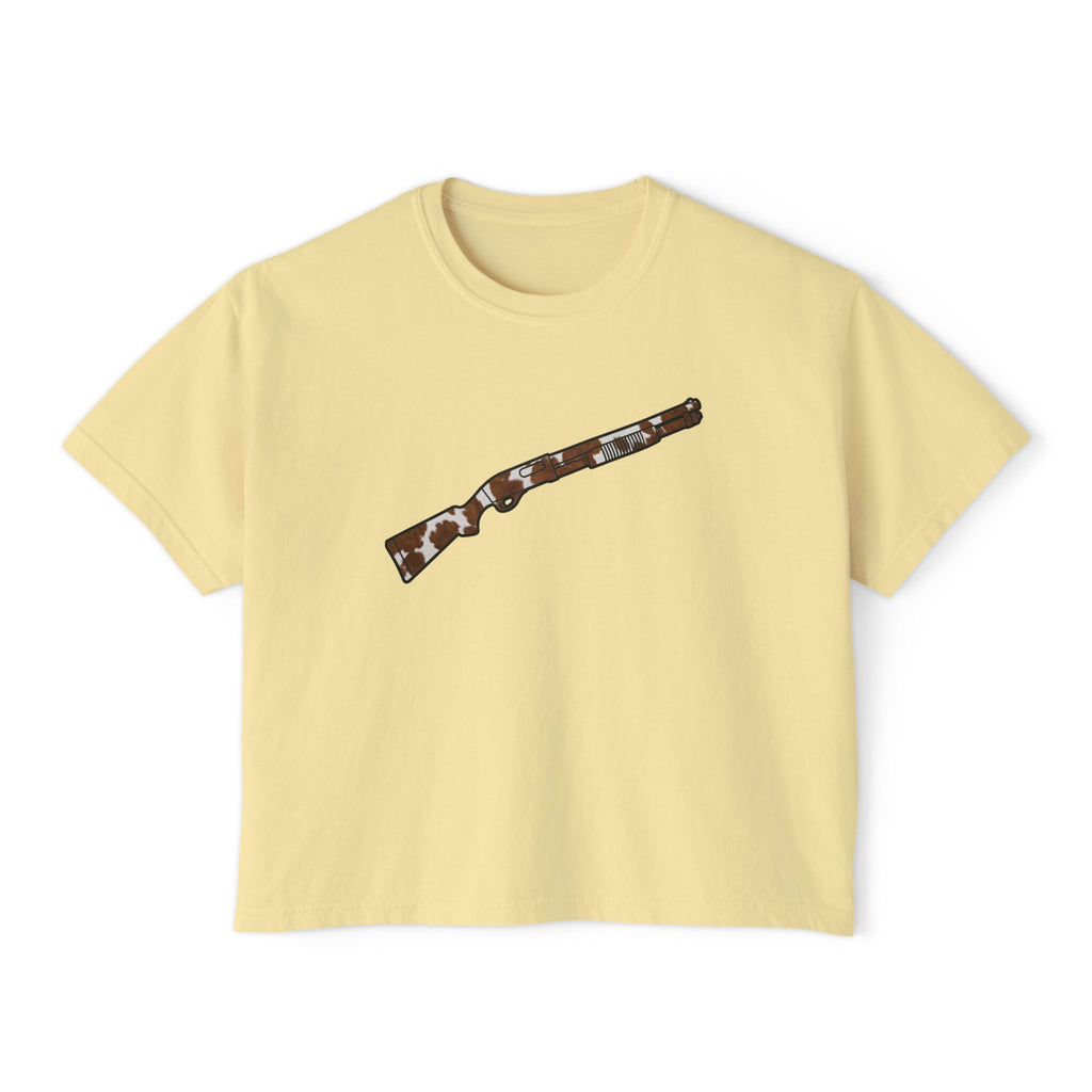 The Cowhide Collection-Shotgun-Women's Boxy Tee