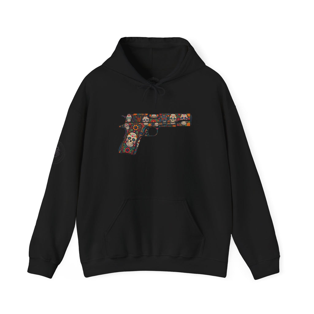Sugar Skull Pistol Graphic Hoodie