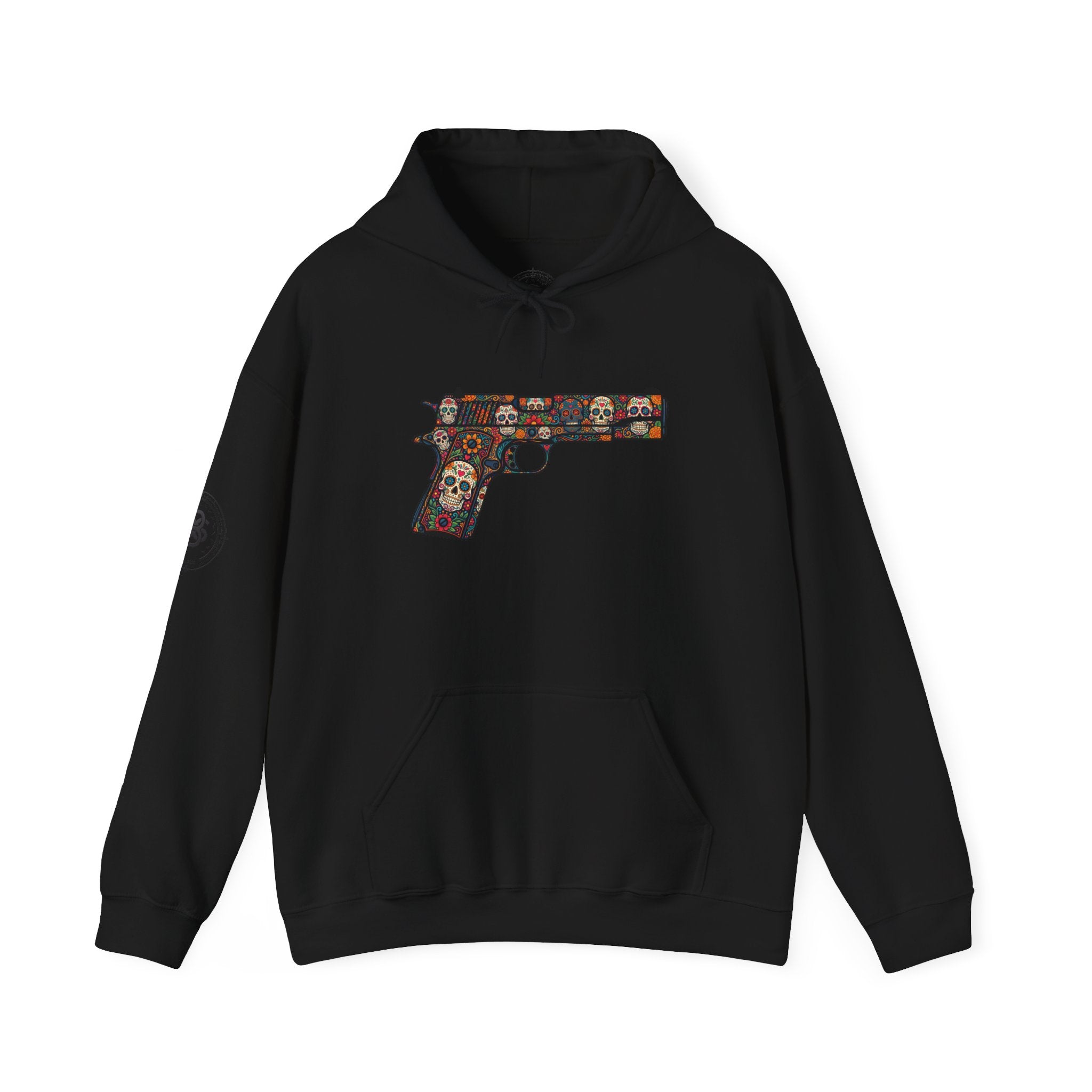 Sugar Skull Pistol Graphic Hoodie