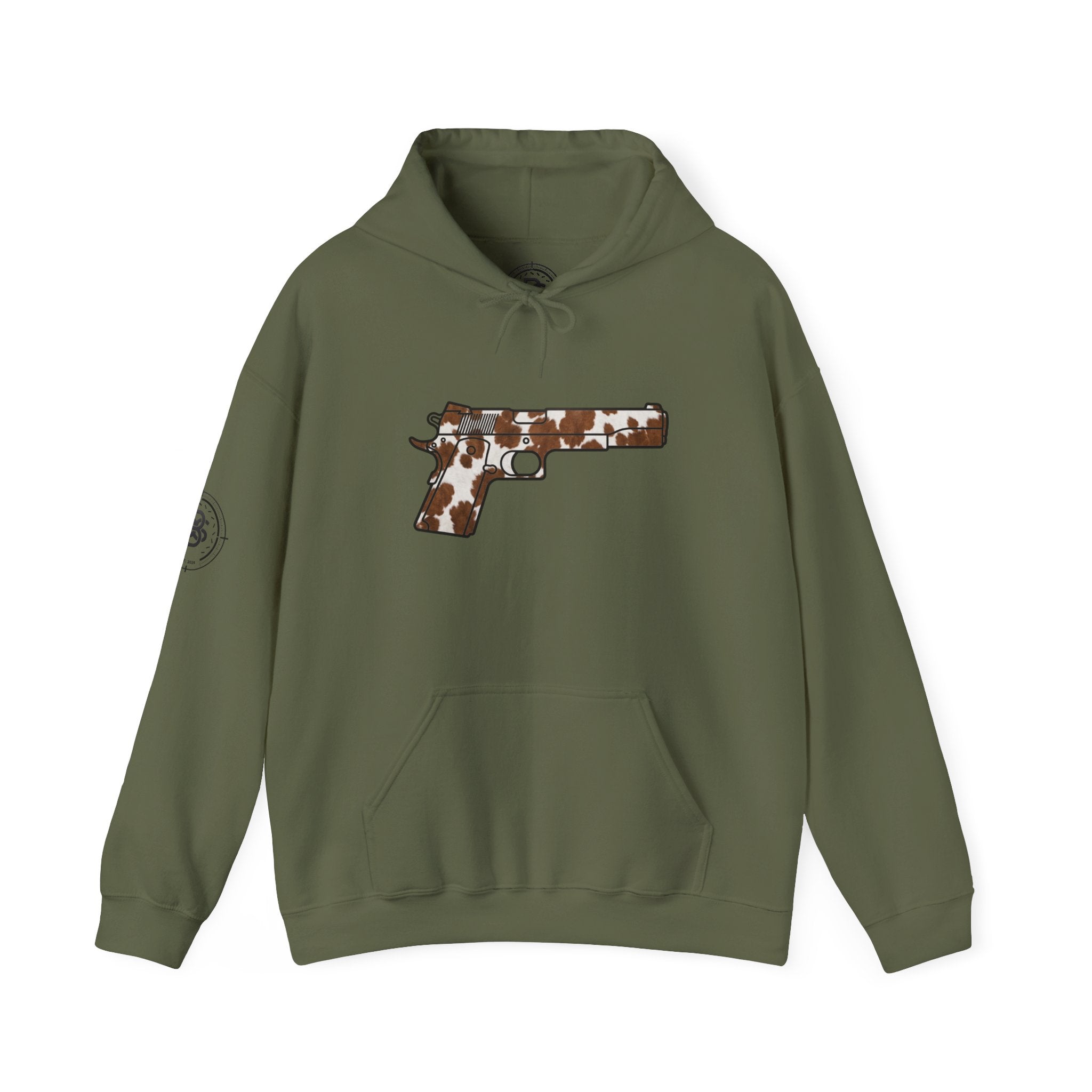Cowhide Pistol Silhouette Hoodie