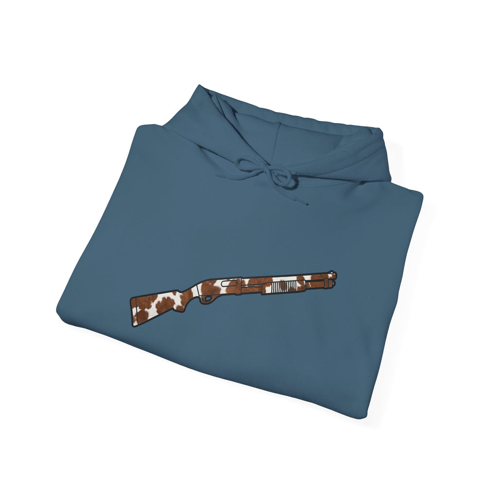 Cow Hide Shotgun Silhouette Hoodie
