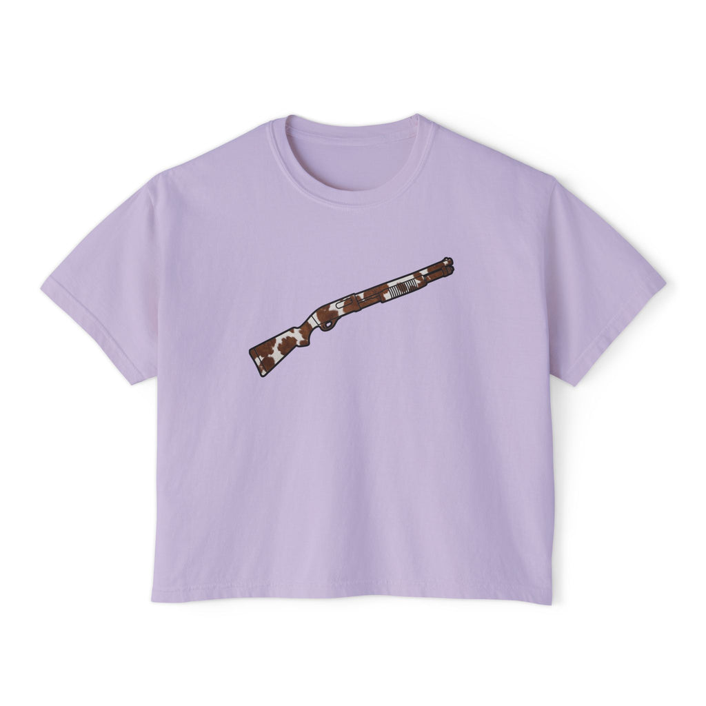 The Cowhide Collection-Shotgun-Women's Boxy Tee