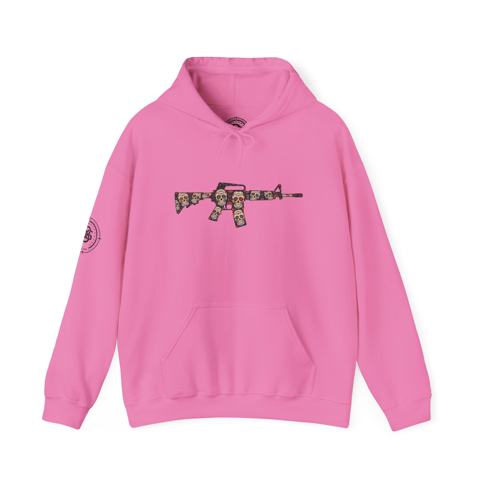 Sugar Skull AR-Style Rifle Graphic Hoodie