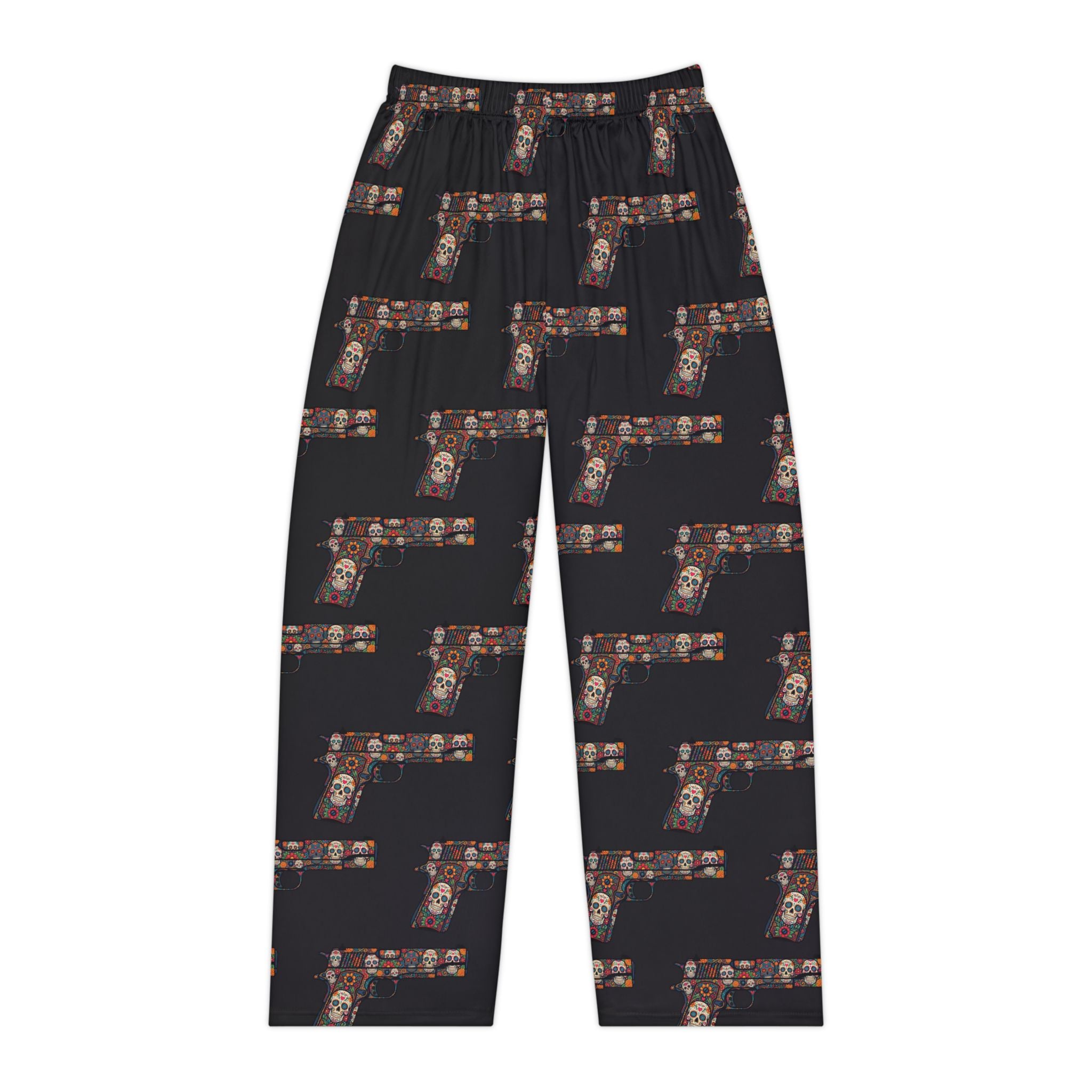 The Sugar Skull- Pistol-Pajama Pants — Cozy Women's Sleepwear