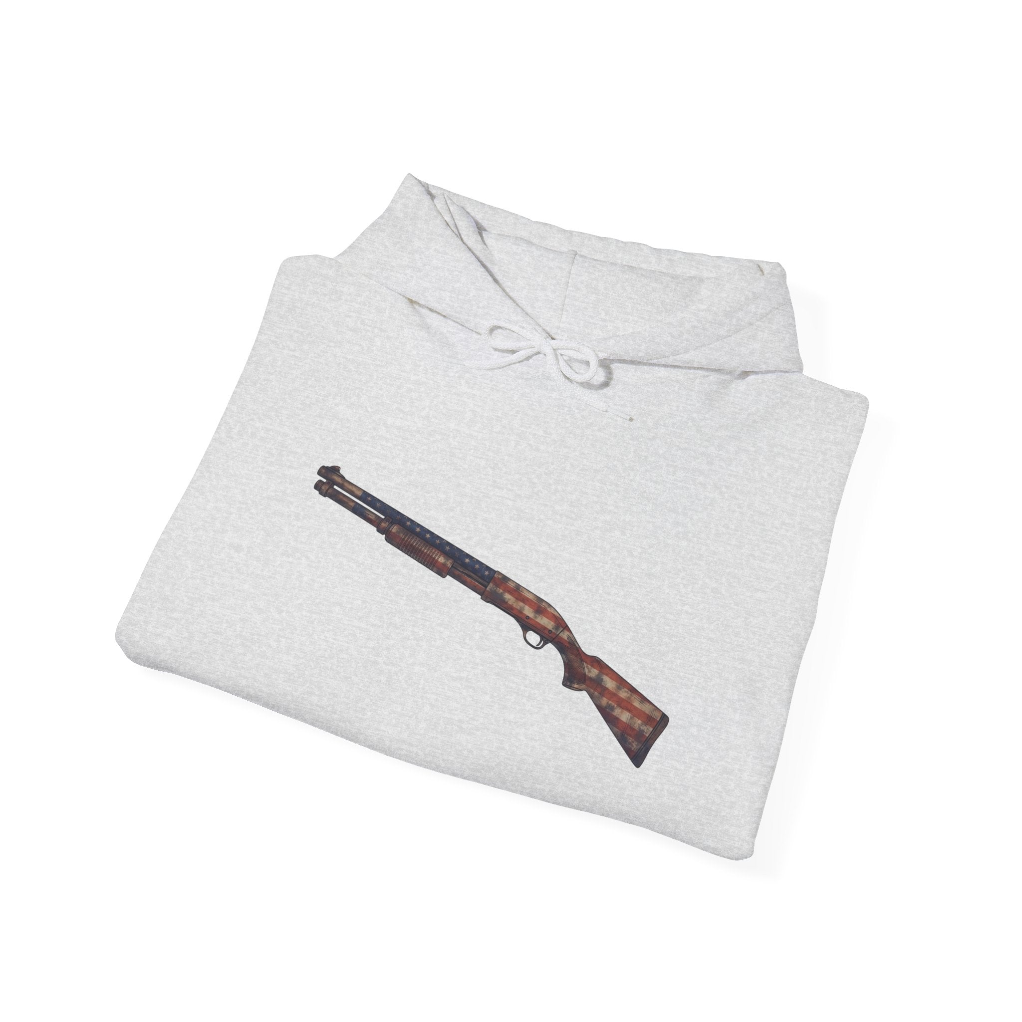 United States Flag Shotgun Graphic Hoodie
