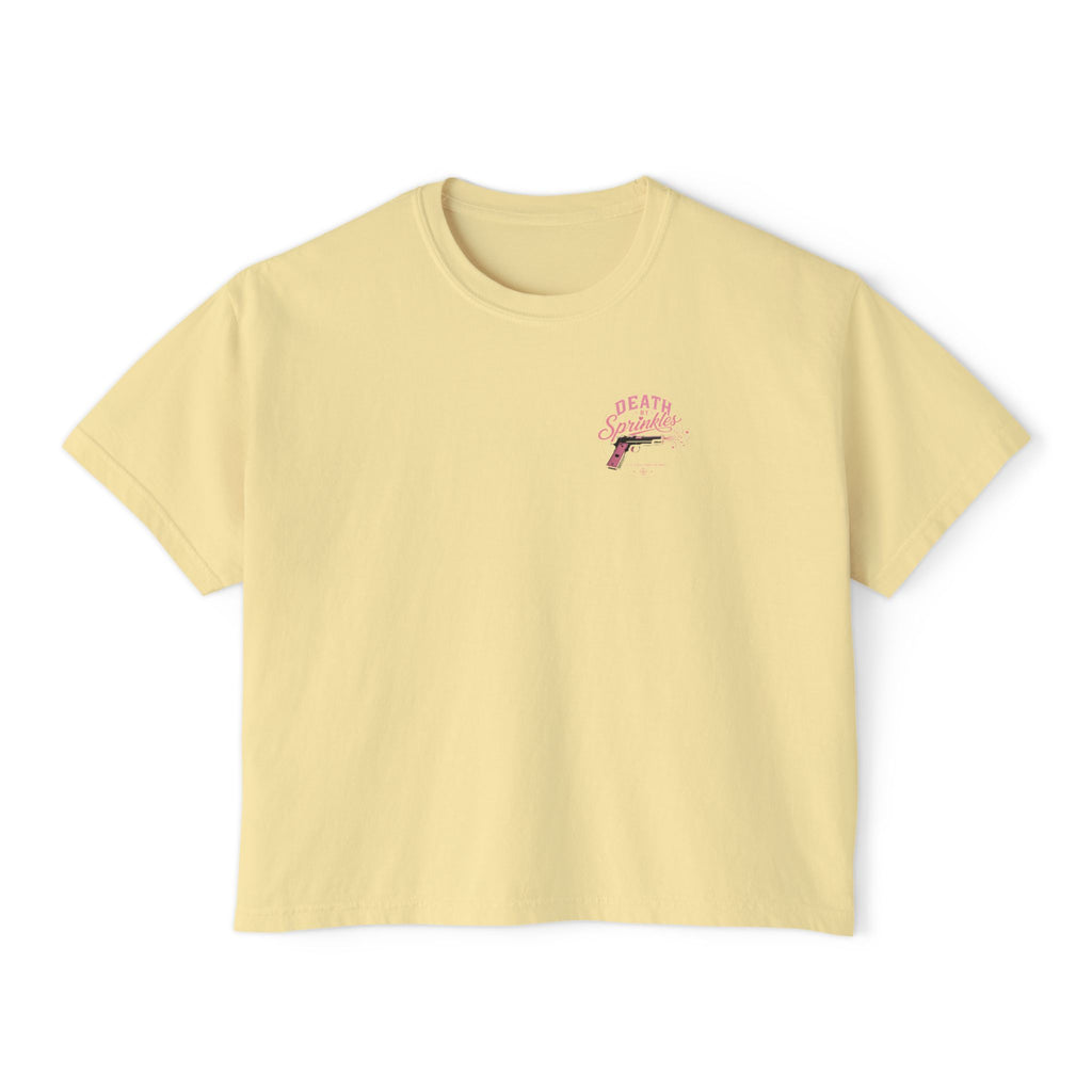 Death By Sprinkles-Women’s Crop T-Shirt