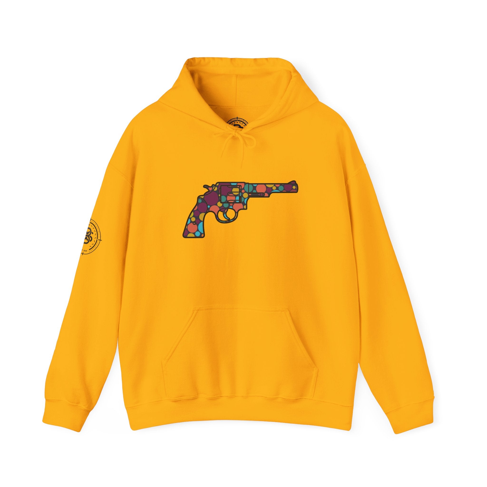 Revolver Dot Silhouette-Hooded Sweatshirt