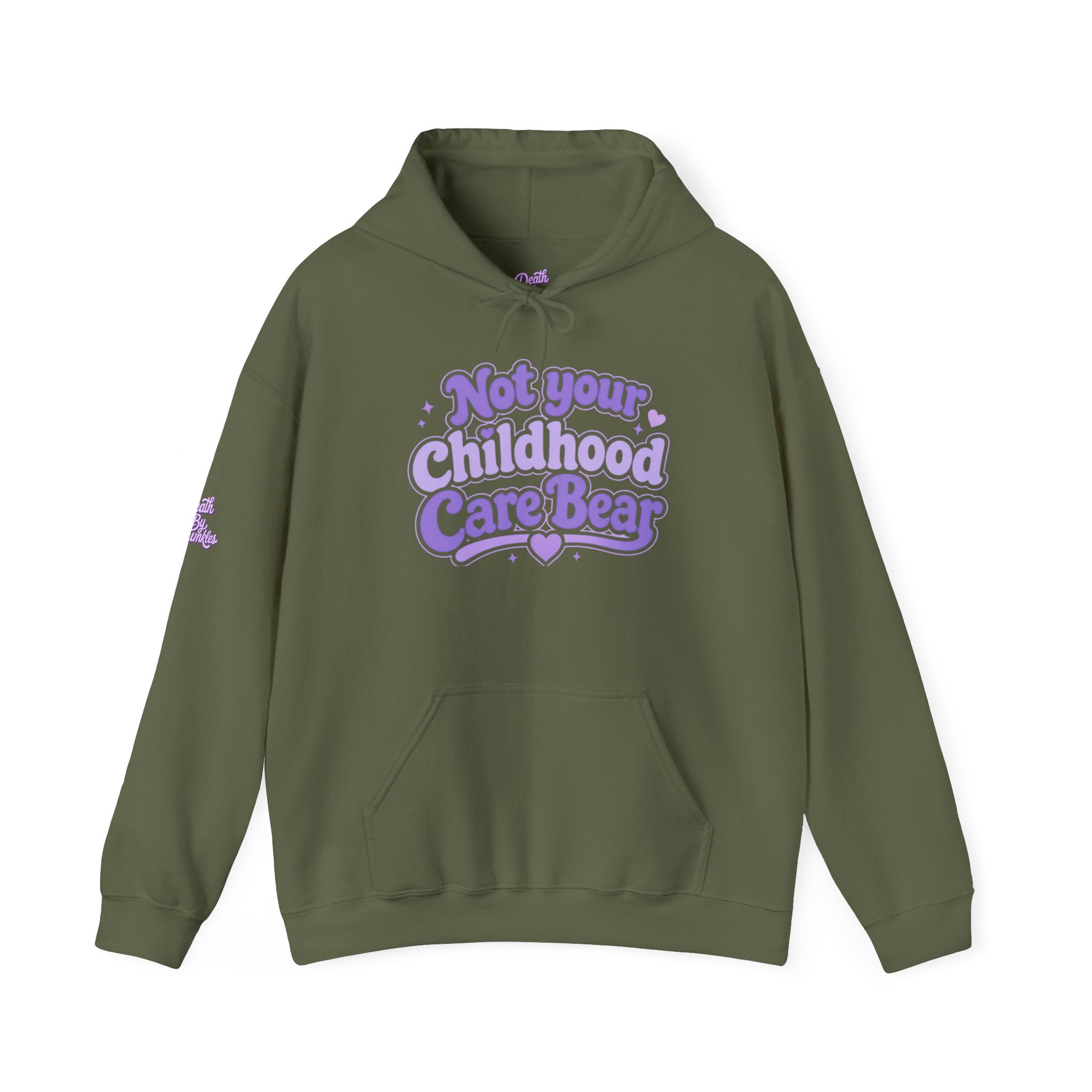 Not Your Childhood Care Bear Hoodie — Retro Care Bears Graphic Hoodie